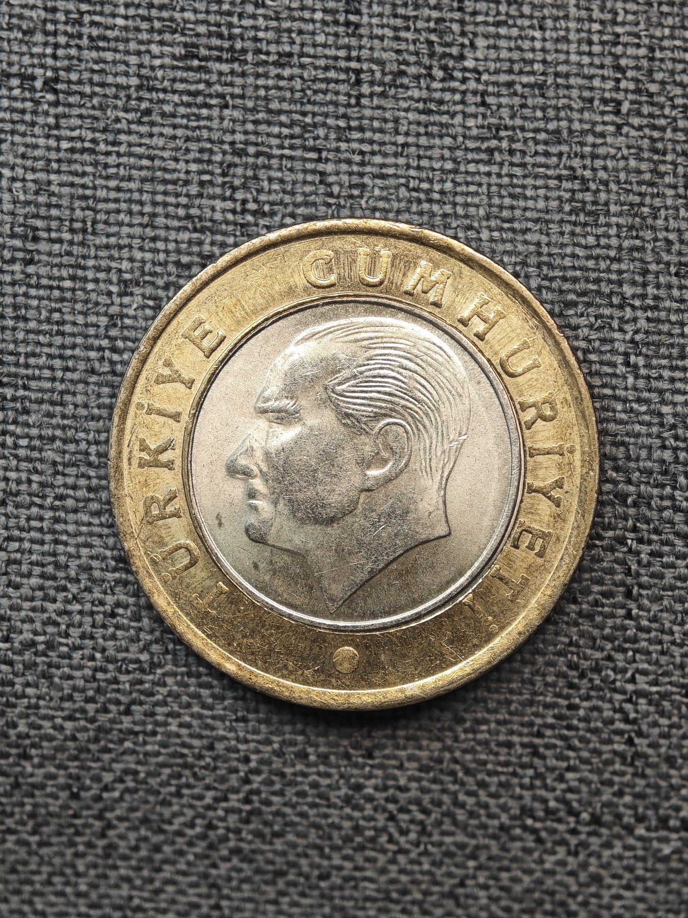 外国硬币收藏店第6期 土耳其2014年凯末尔1里拉双色币