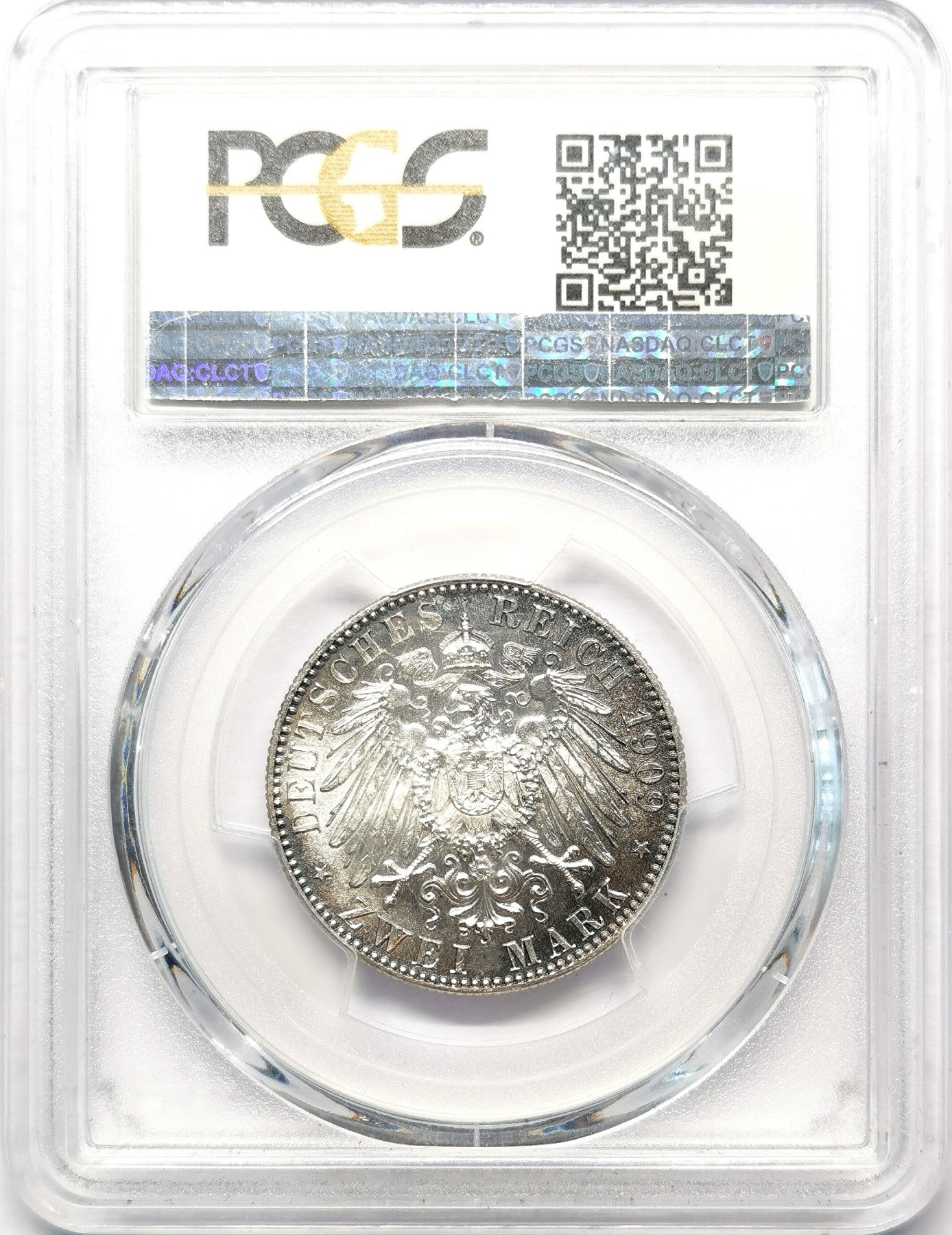 凡希万国世界钱币年度大拍第二季 PCGS MS64 1909年德国萨克森大学莱比锡纪念2马克