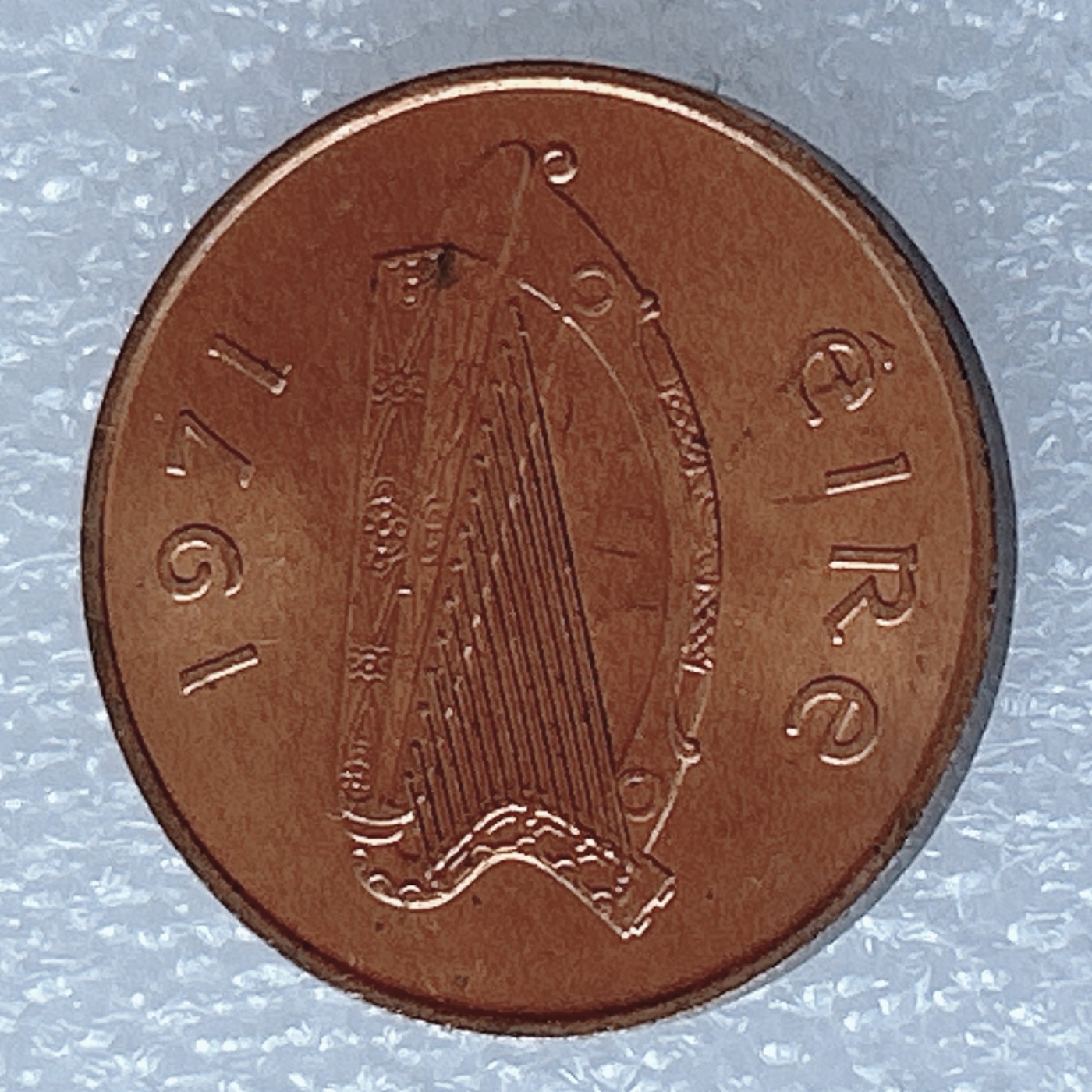 海外回流1元起拍小铺 各国钱币散币场 第3期 爱尔兰1971年2便士 琴鸟