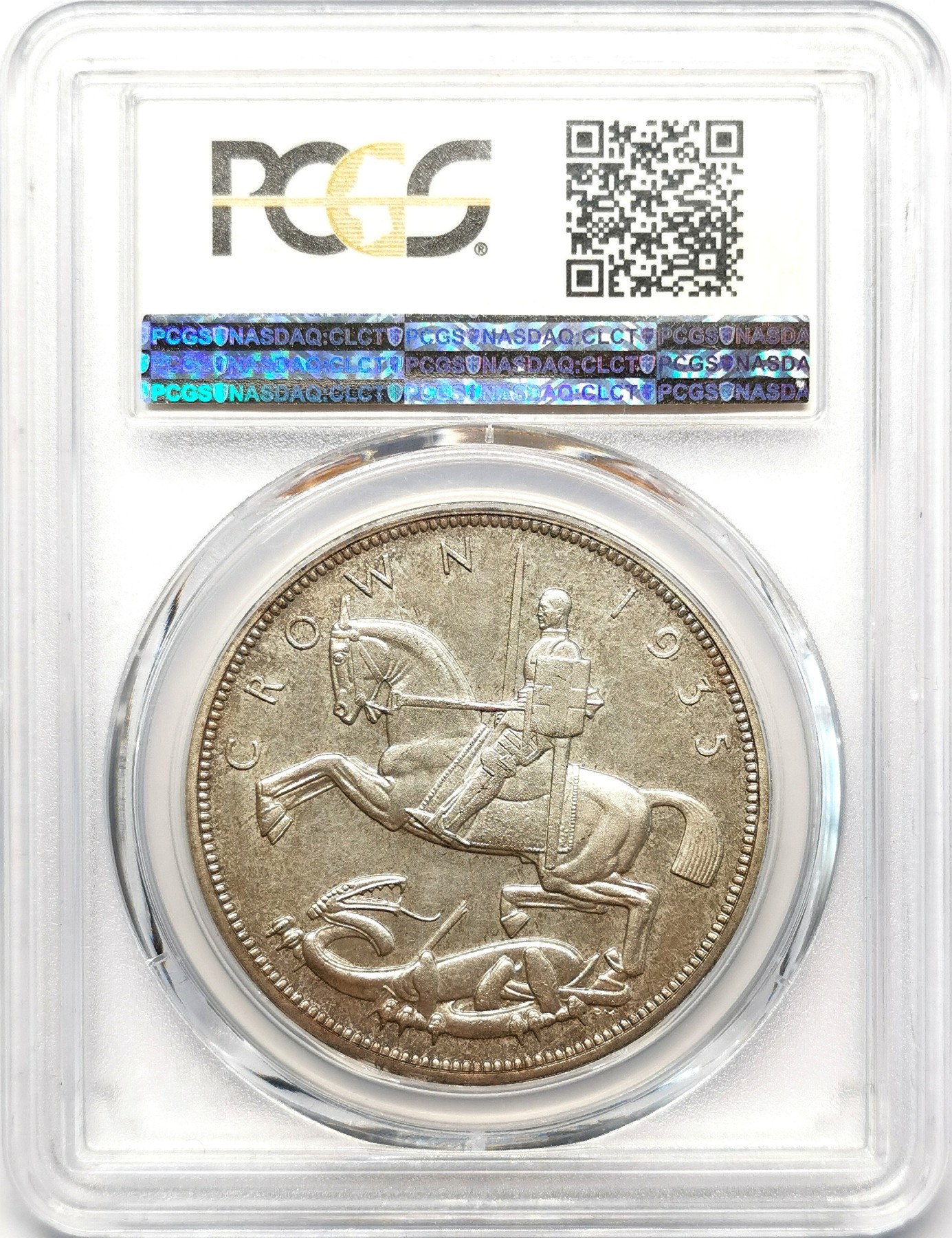凡希万国世界钱币年度大拍第二季 PCGS SP65 1935英国乔五木马马剑 收藏级！