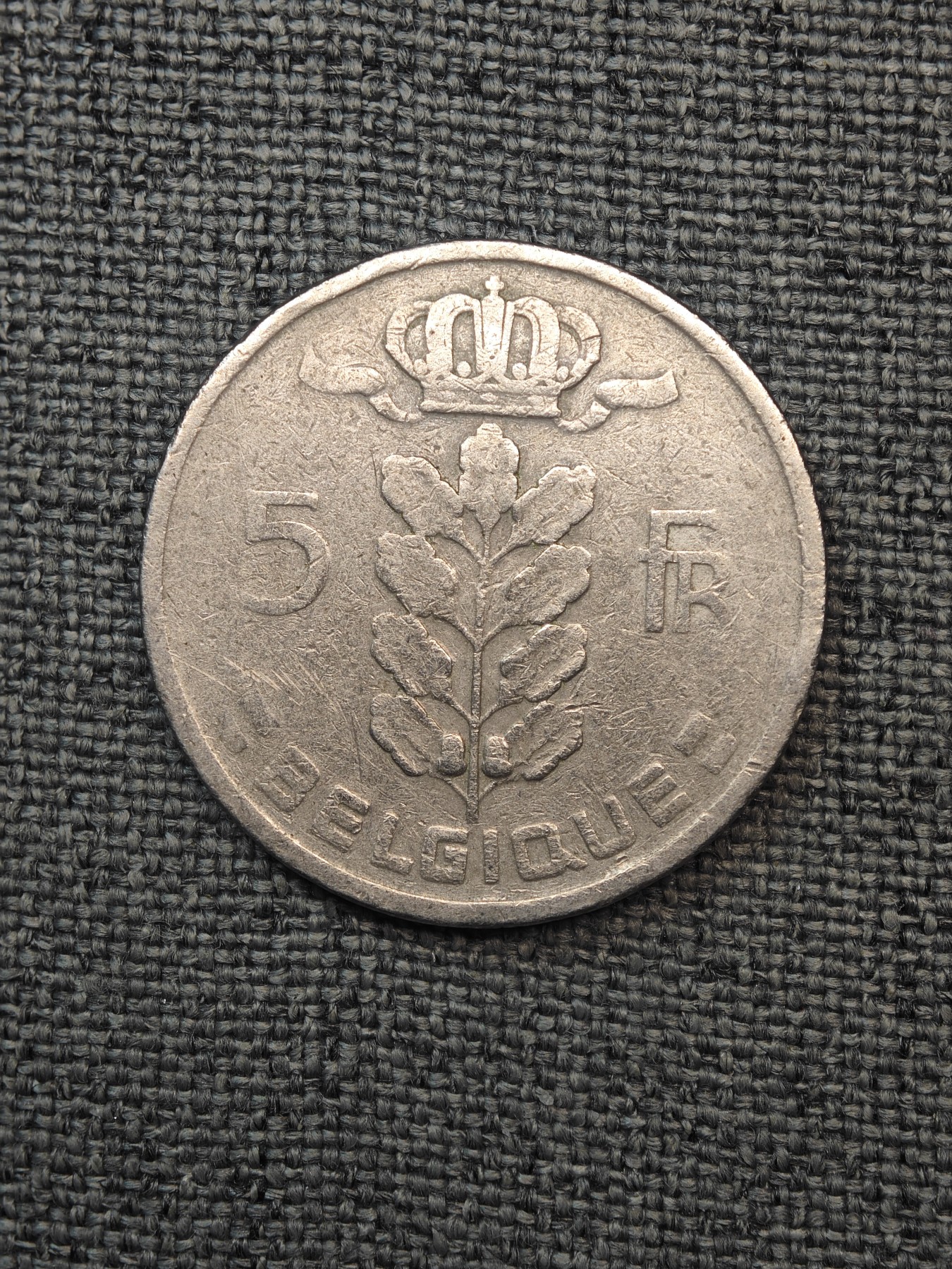 外国硬币收藏店第6期 稀少年份比利时1949年谷物女神5法郎