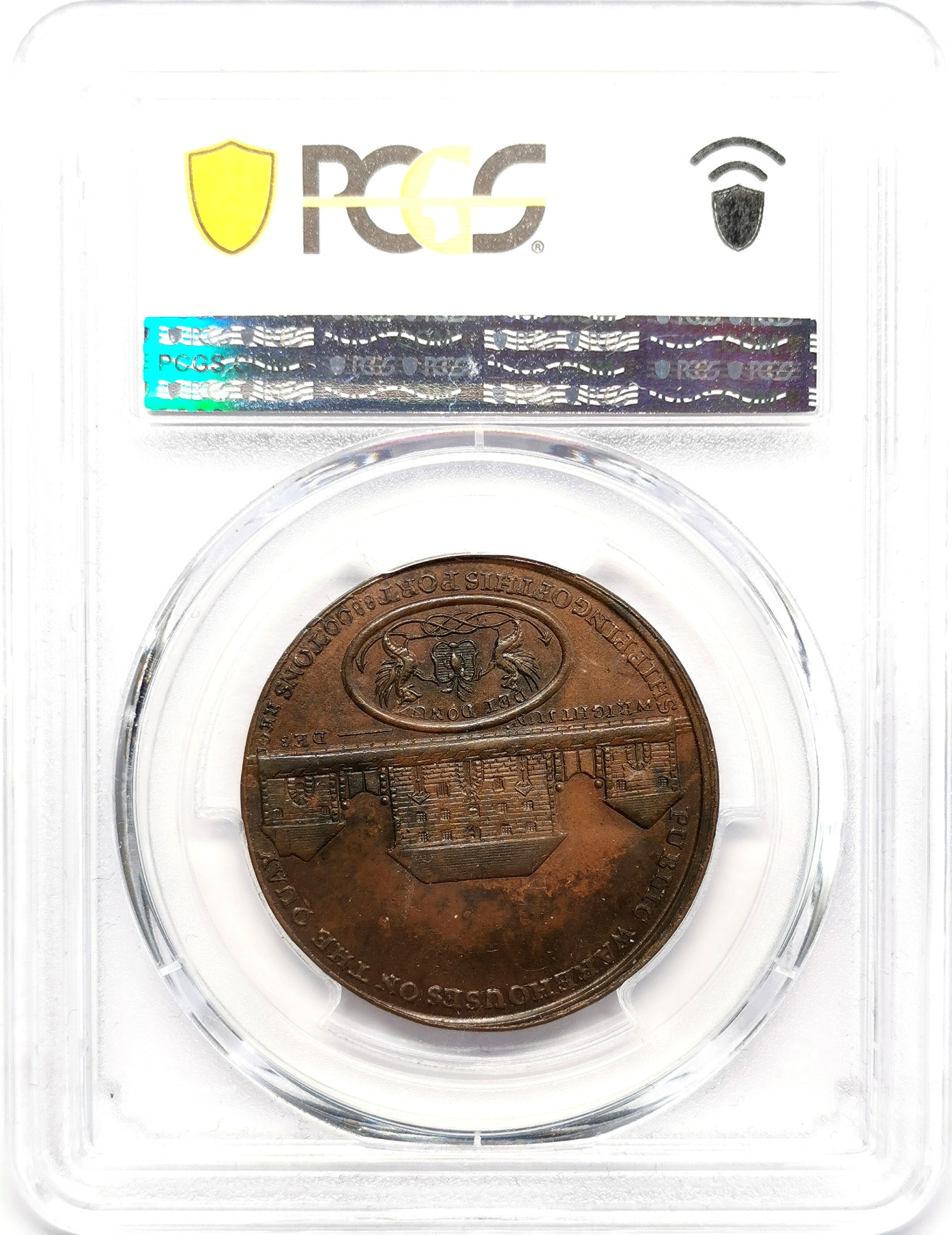凡希万国世界钱币年度大拍第二季 PCGS MS62BN 1797苏格兰敦提1/2便士铜代币