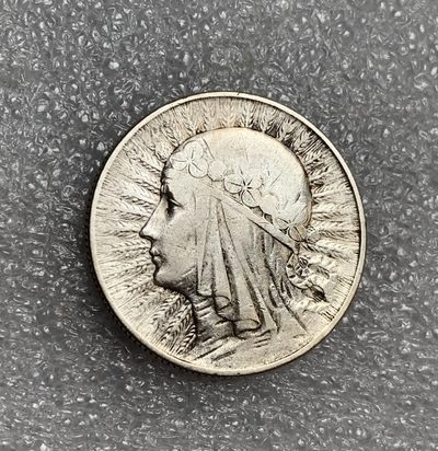 瓶子🏺第123期拍卖会   波兰1934年谷物女神5兹罗提银币