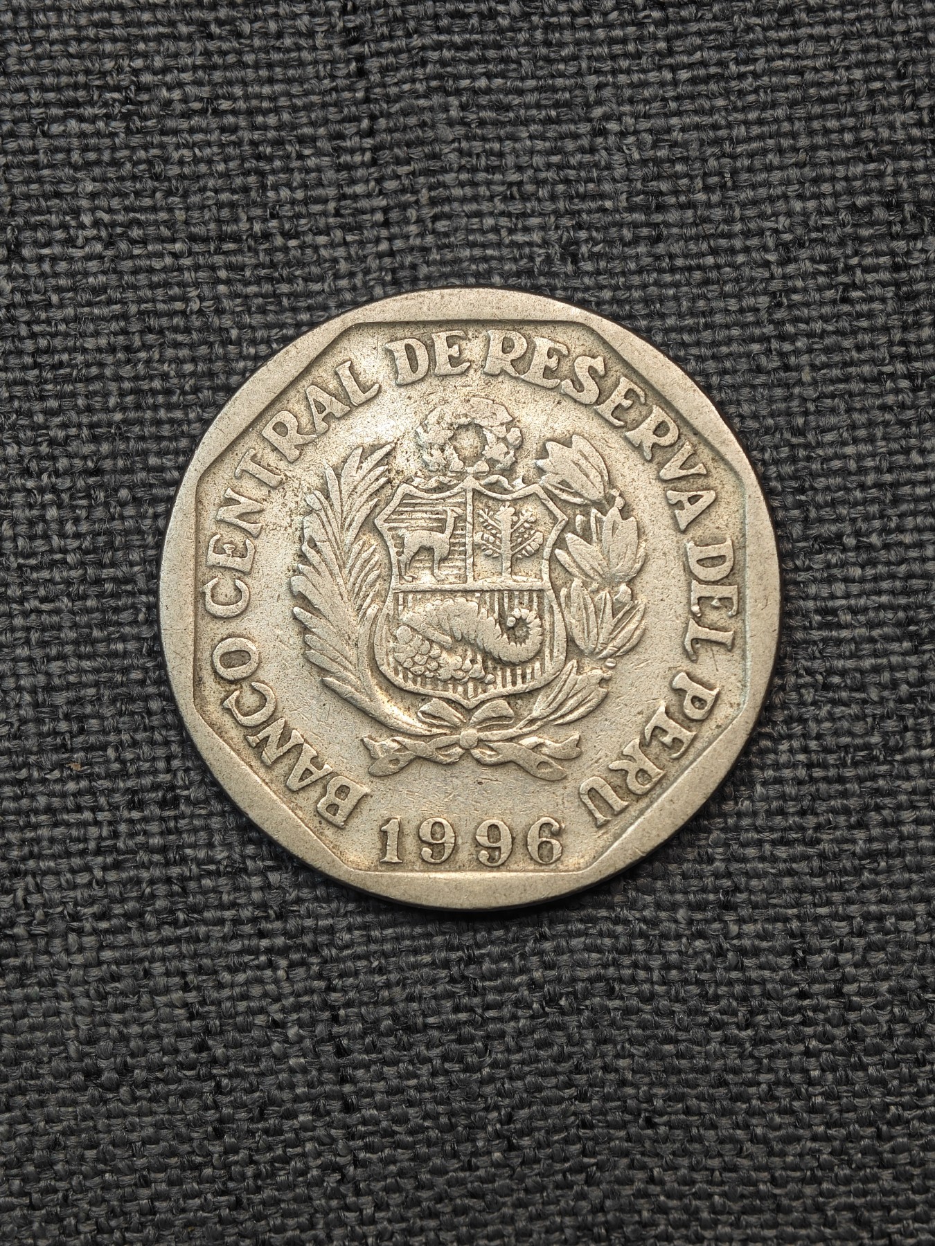 外国硬币收藏店第6期 秘鲁1996年盲文1索尔