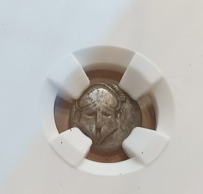 瓶子🏺第123期拍卖会  古希腊北部色雷斯 公元前480-前350年克孜克斯银币 1.22克