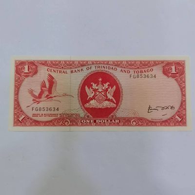 各国外币第四期 - 特立尼达和多巴哥1元纸币全新