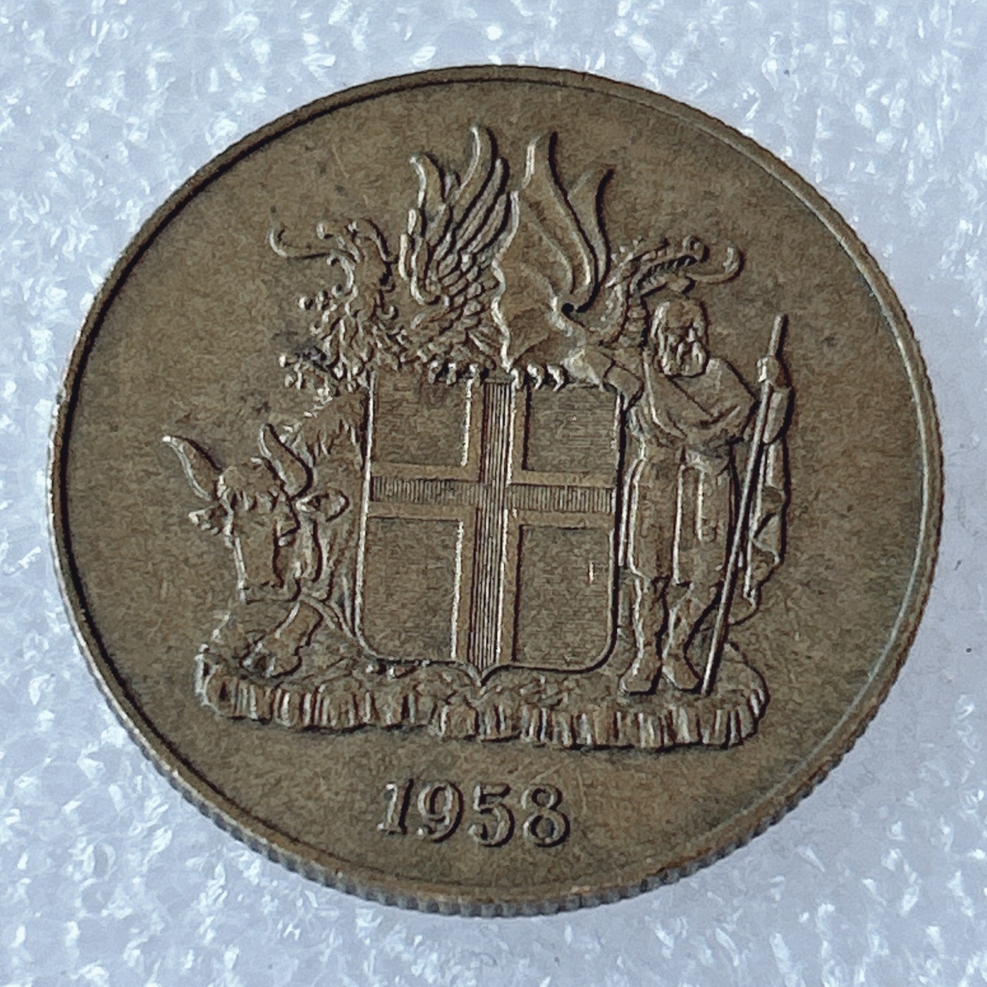 海外回流1元起拍小铺 各国钱币散币场 第3期 冰岛1958年2克朗