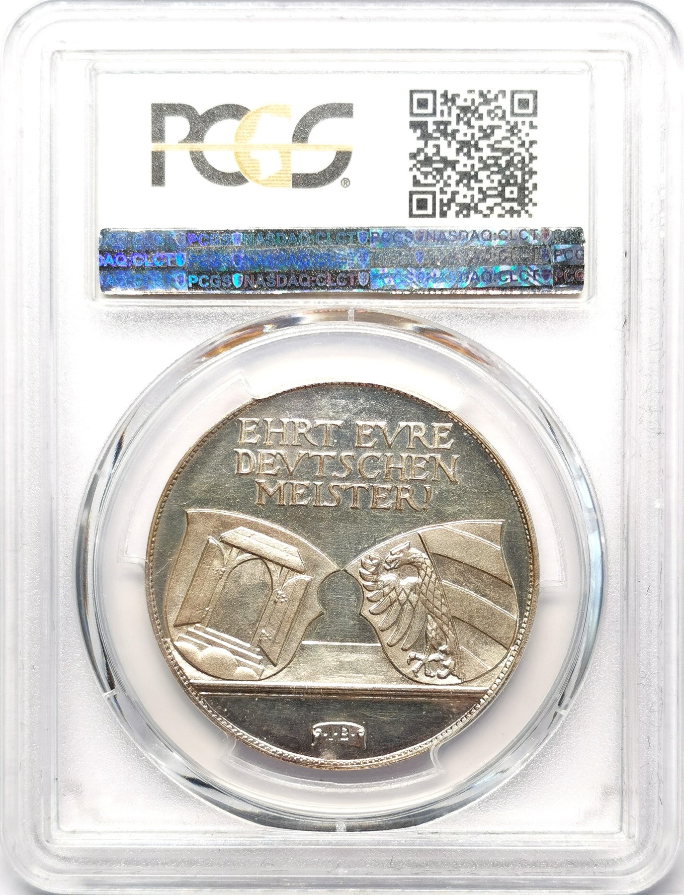 凡希万国世界钱币年度大拍第二季 PCGS MS64 1928年德国伯恩哈特设计丢勒逝世400周年纪念大银章 37MM 25G