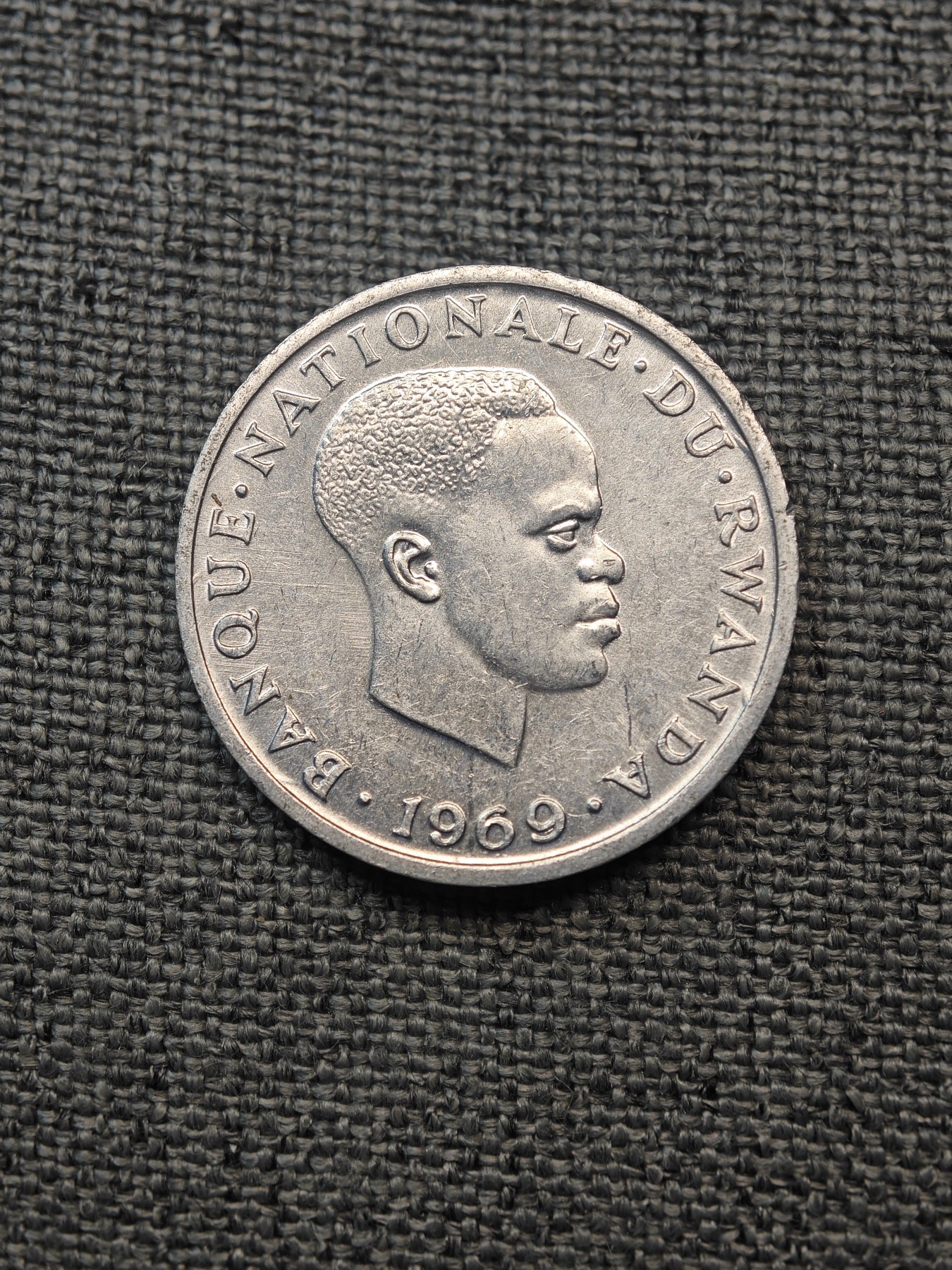 外国硬币收藏店第6期 少见卢旺达1969年1法郎铝币