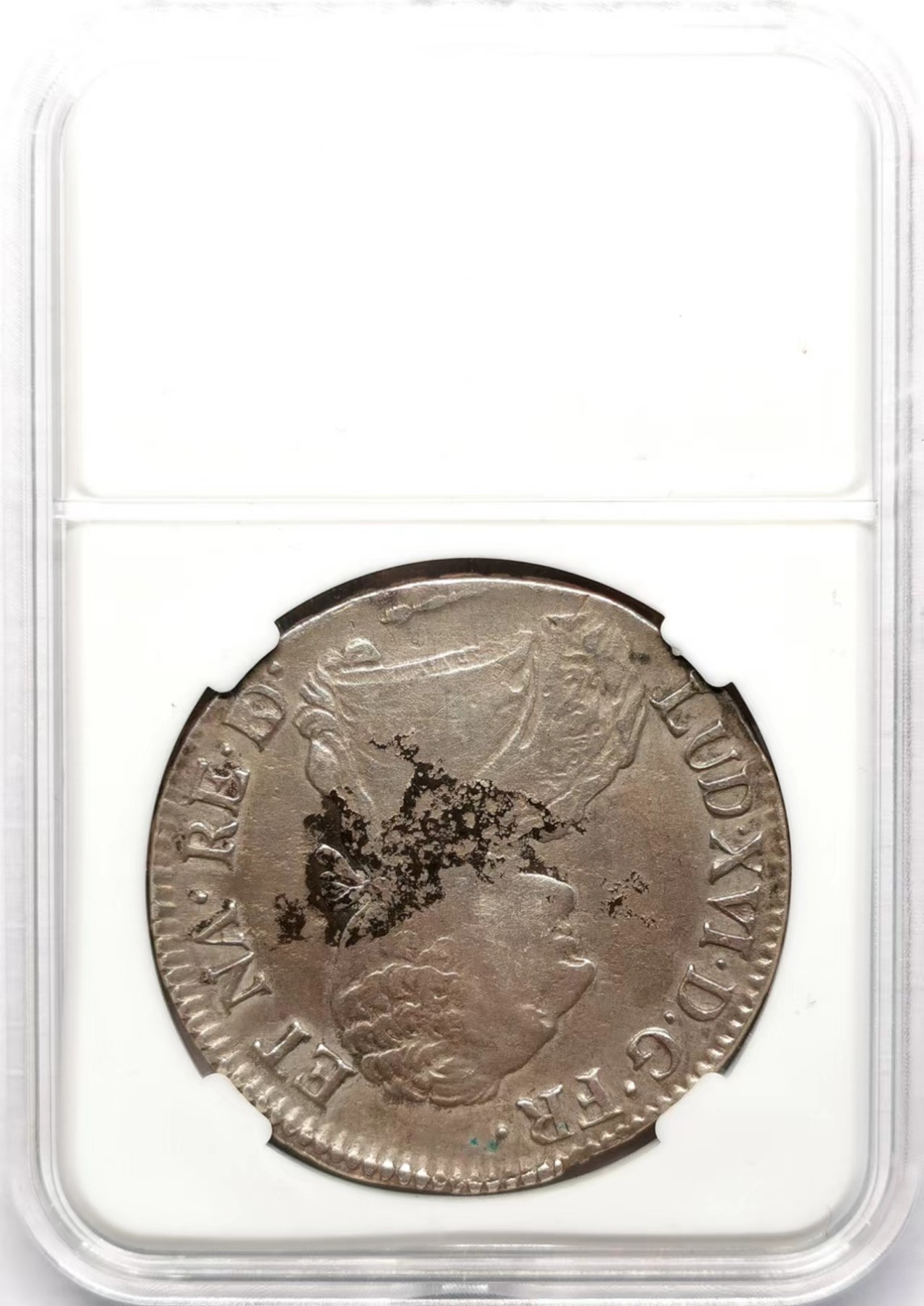 凡希万国世界钱币年度大拍第二季 1786年法国路易十六世1埃居流通大银币  老藏家旧藏裸币