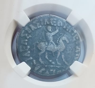 瓶子🏺第123期拍卖会  印度-塞克王朝阿泽斯二世银币 公元前30-前20年 塔克西拉造市场 9.17克