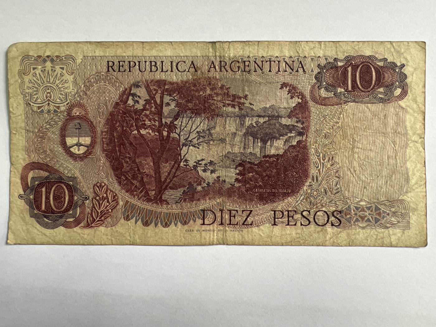 第495期 纸币专场 （无押金，捡漏，全场50包邮，偏远地区除外，接收代拍业务） 阿根廷10比索