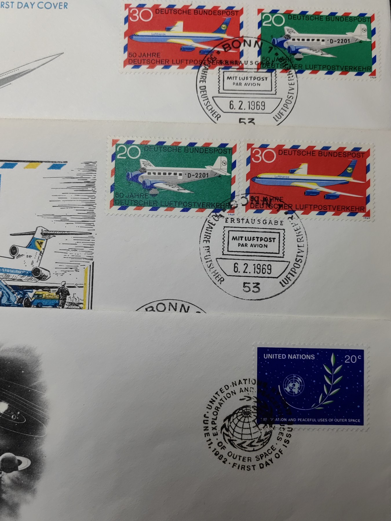 精选多國邮品🔥🔥🔥（拍卖场）放漏专场 第④①场 德国&联合国 航天系列