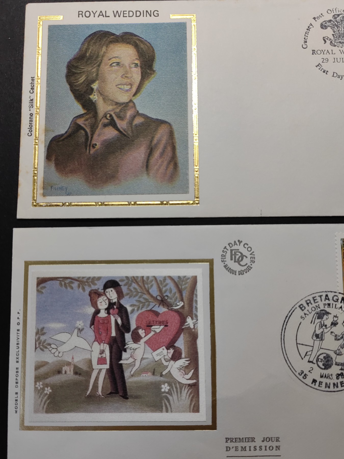 精选多國邮品🔥🔥🔥（拍卖场）放漏专场 第④①场 丝绸首日封 戴安娜王妃&情人节