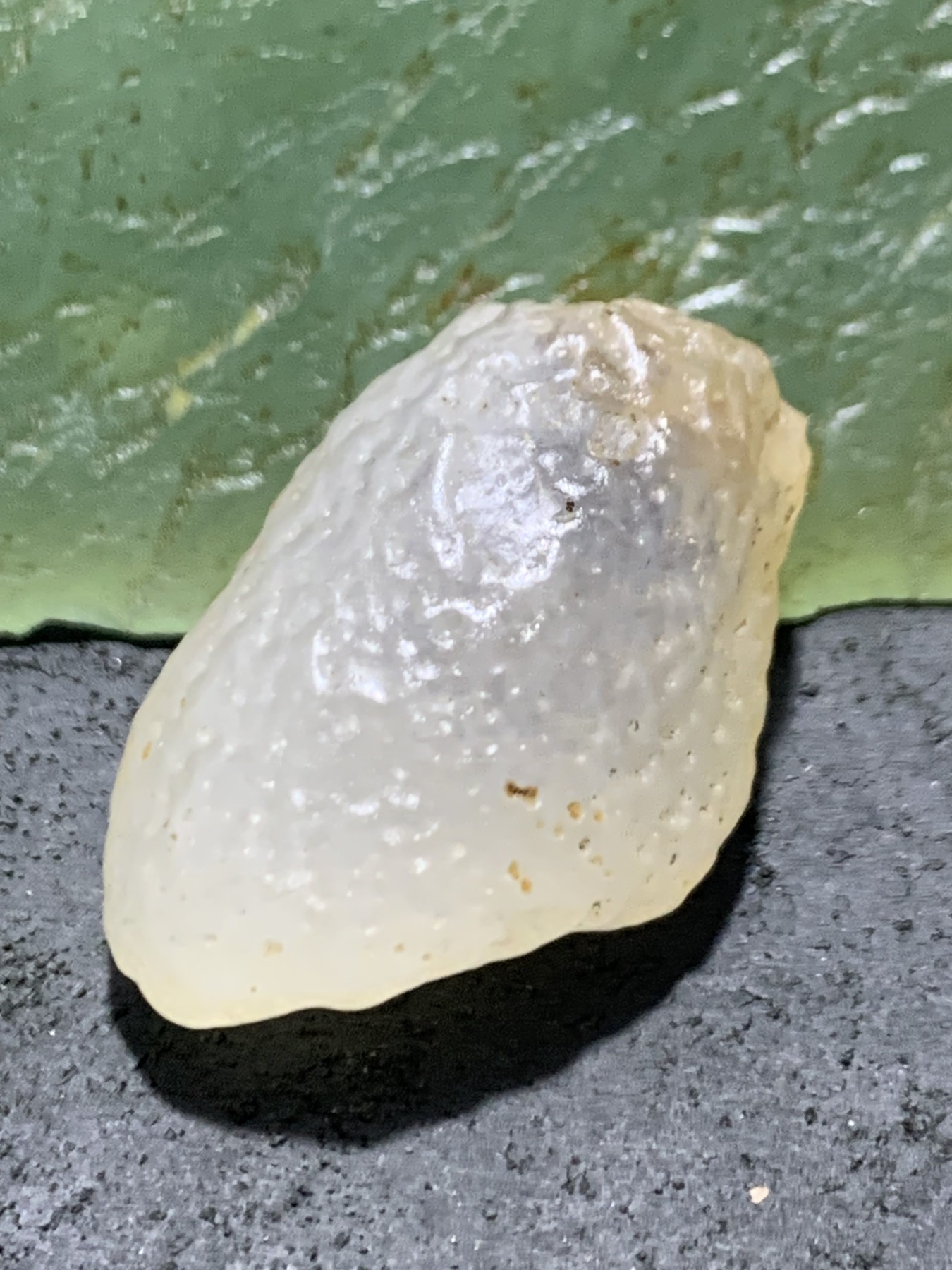 精美天然戈壁麻皮白玛瑙包石，原石一颗，