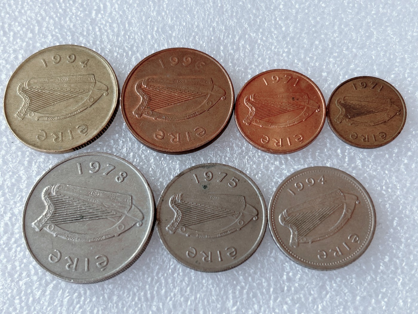 全场一元起拍 世界散币、银币专场 第51期 爱尔兰硬币7枚