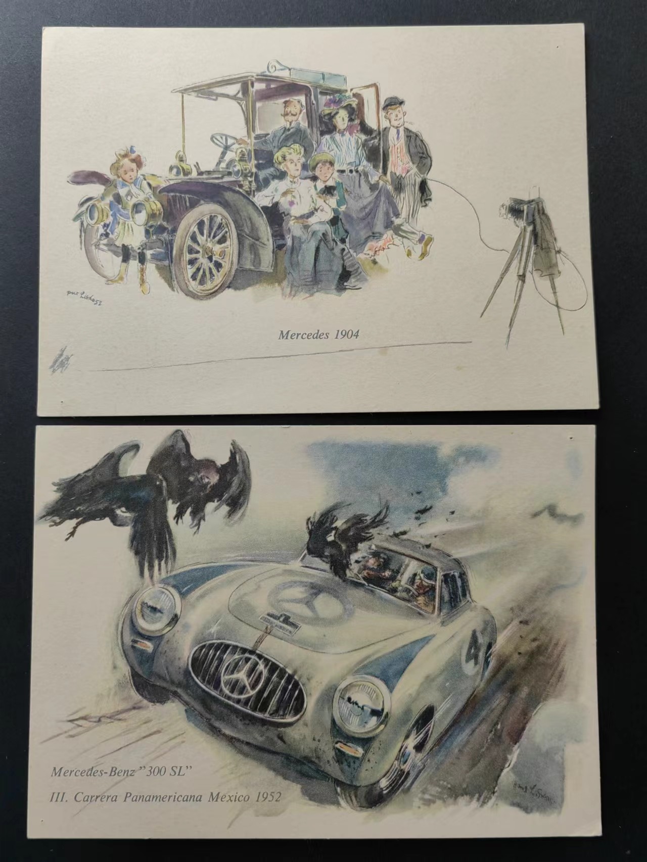 精选多國邮品🔥🔥🔥（拍卖场）放漏专场 第④①场  梅赛德斯-奔驰 历史汽车绘画