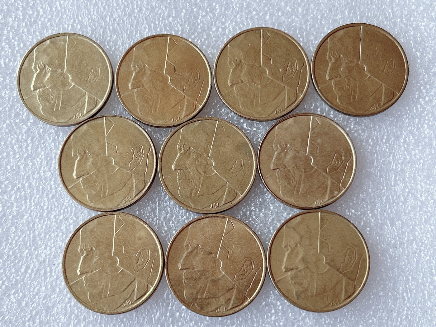 全场一元起拍 世界散币、银币专场 第51期 比利时5法郎硬币 分裂的人格 10枚