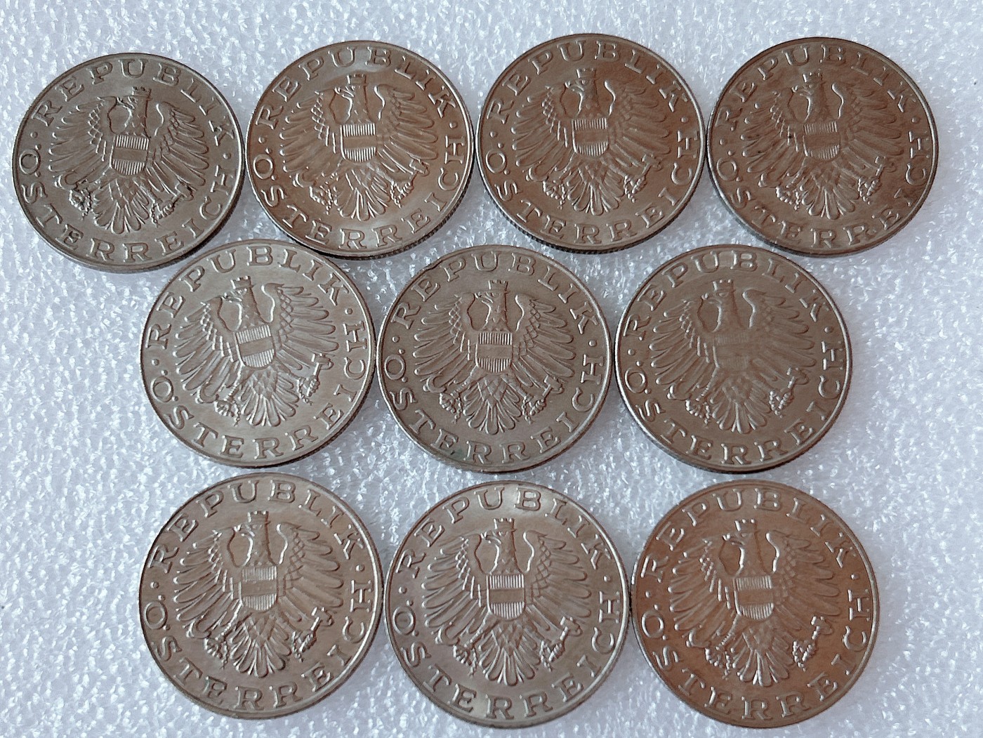 全场一元起拍 世界散币、银币专场 第51期 奥地利10先令硬币瓦豪女士 10枚