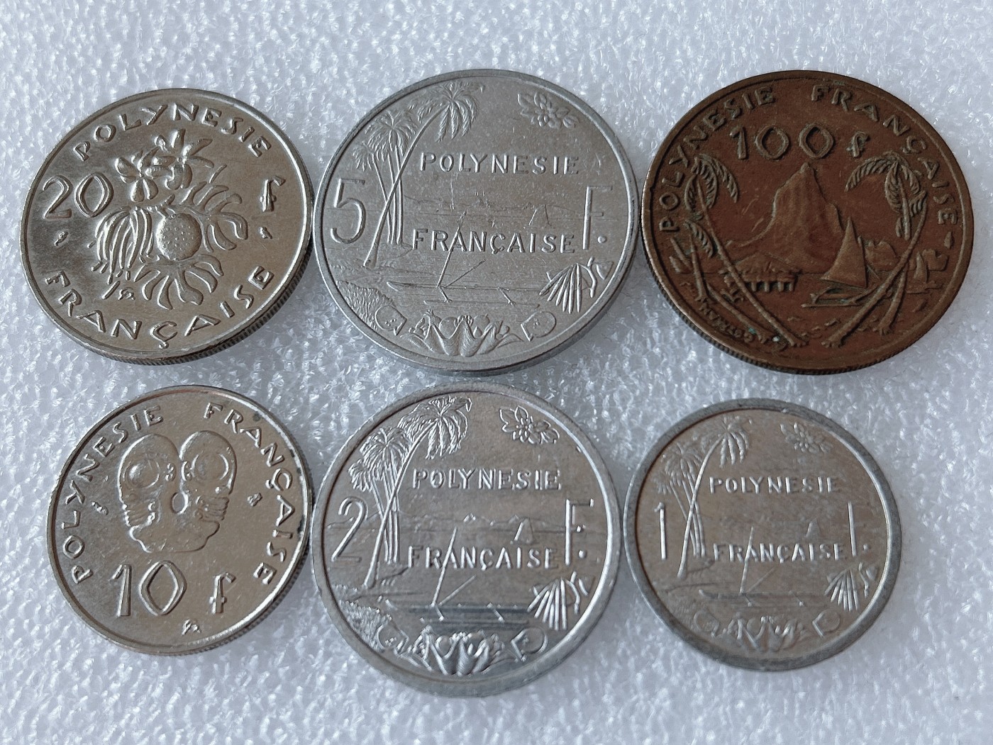 全场一元起拍 世界散币、银币专场 第51期 法属波利尼西亚6枚套