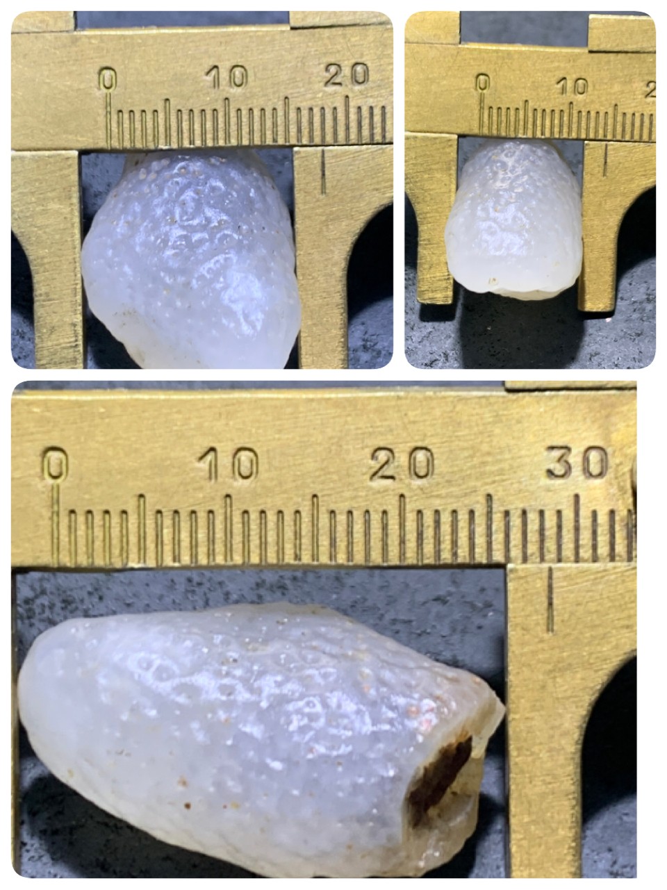 精美天然戈壁麻皮白玛瑙包石，原石一颗，