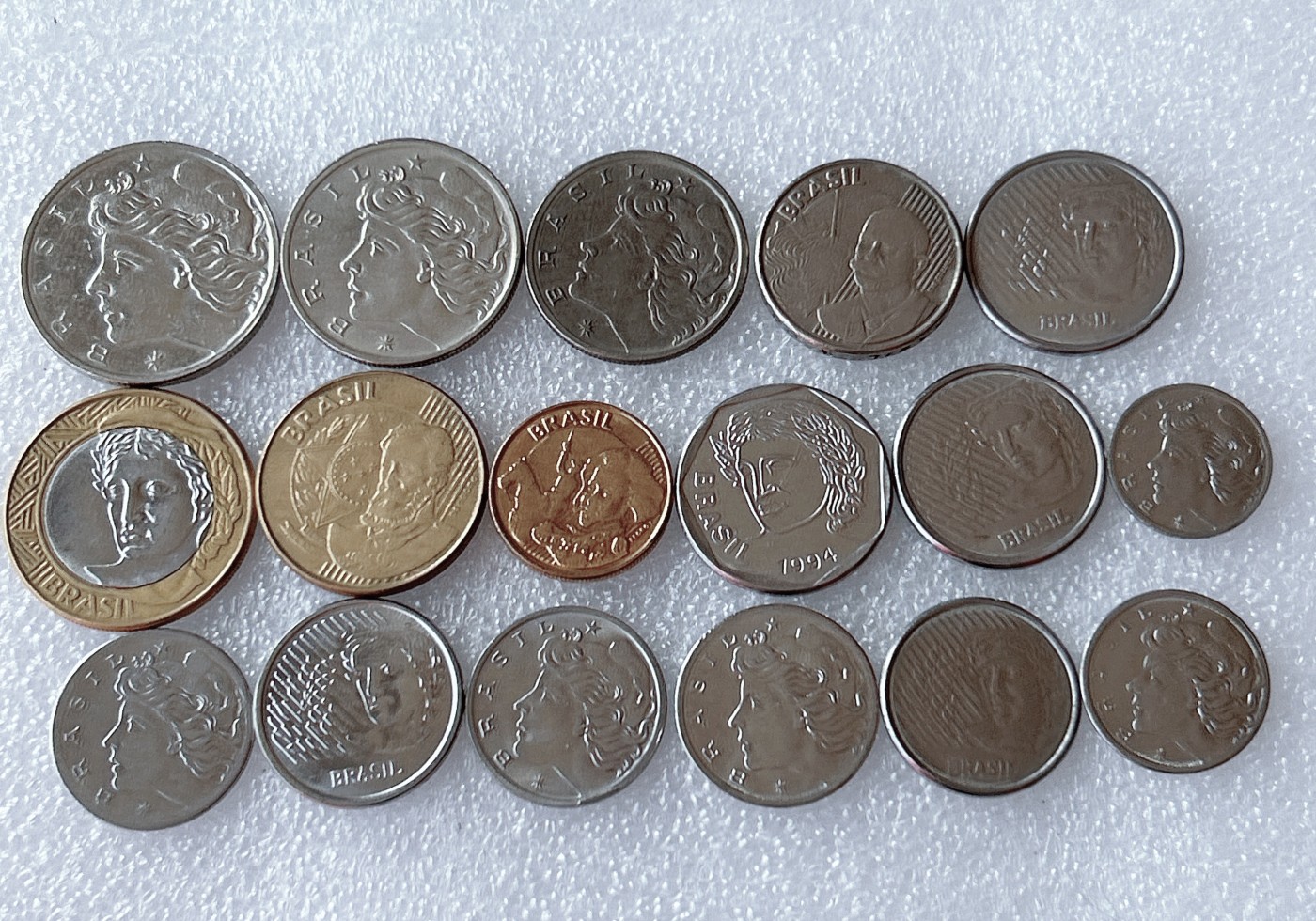 全场一元起拍 世界散币、银币专场 第51期 巴西硬币 17枚 无重复
