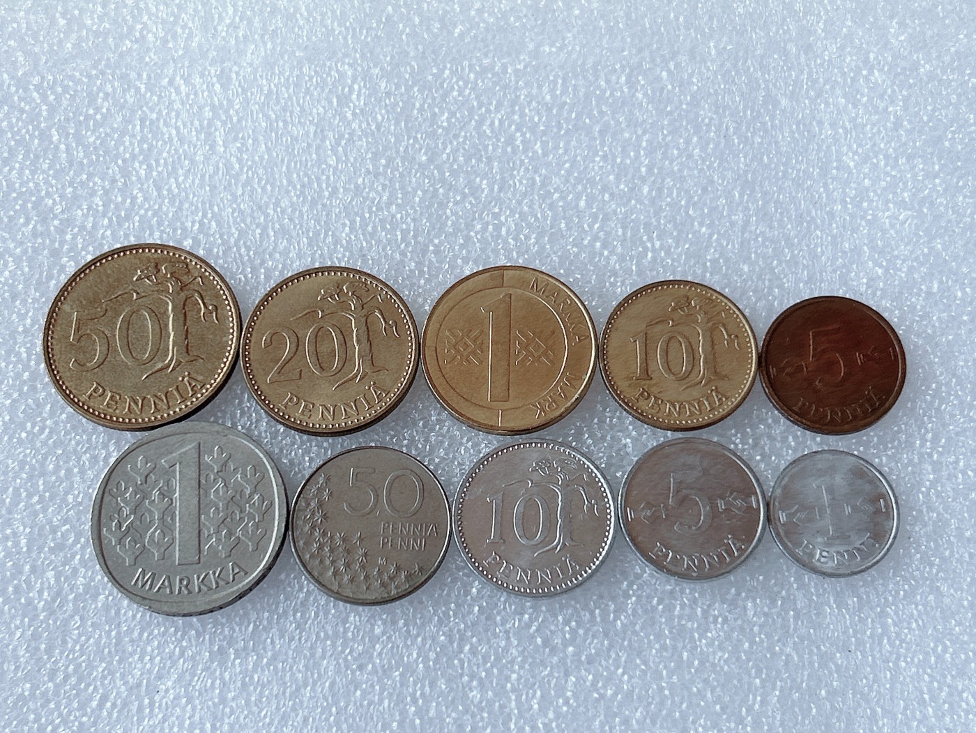 全场一元起拍 世界散币、银币专场 第51期 芬兰硬币 10枚