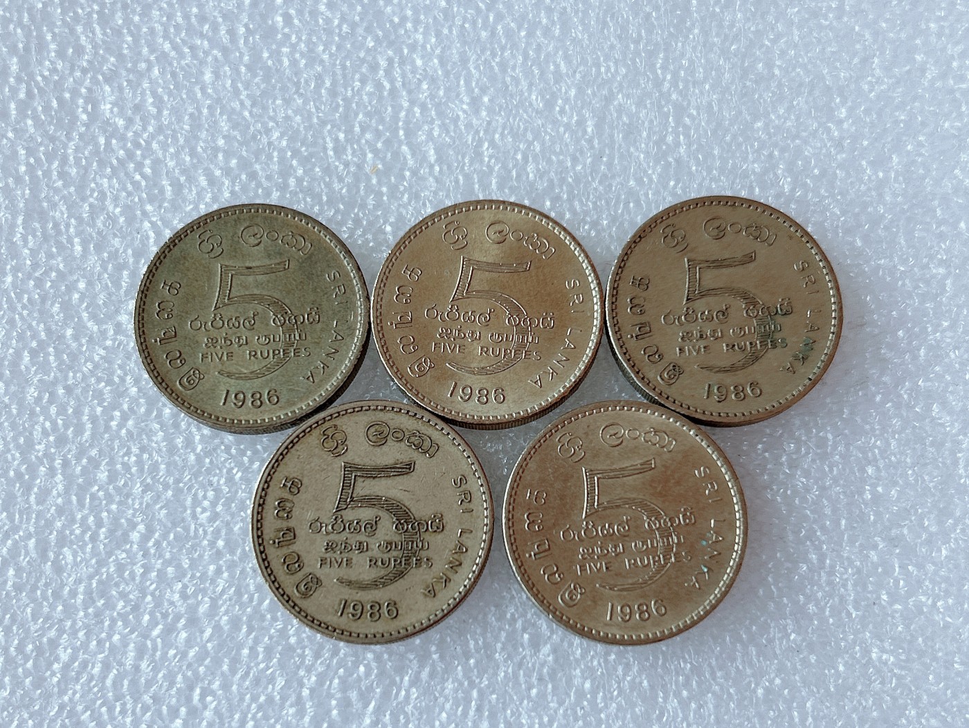 全场一元起拍 世界散币、银币专场 第51期 斯里兰卡1986年版5卢比铜币