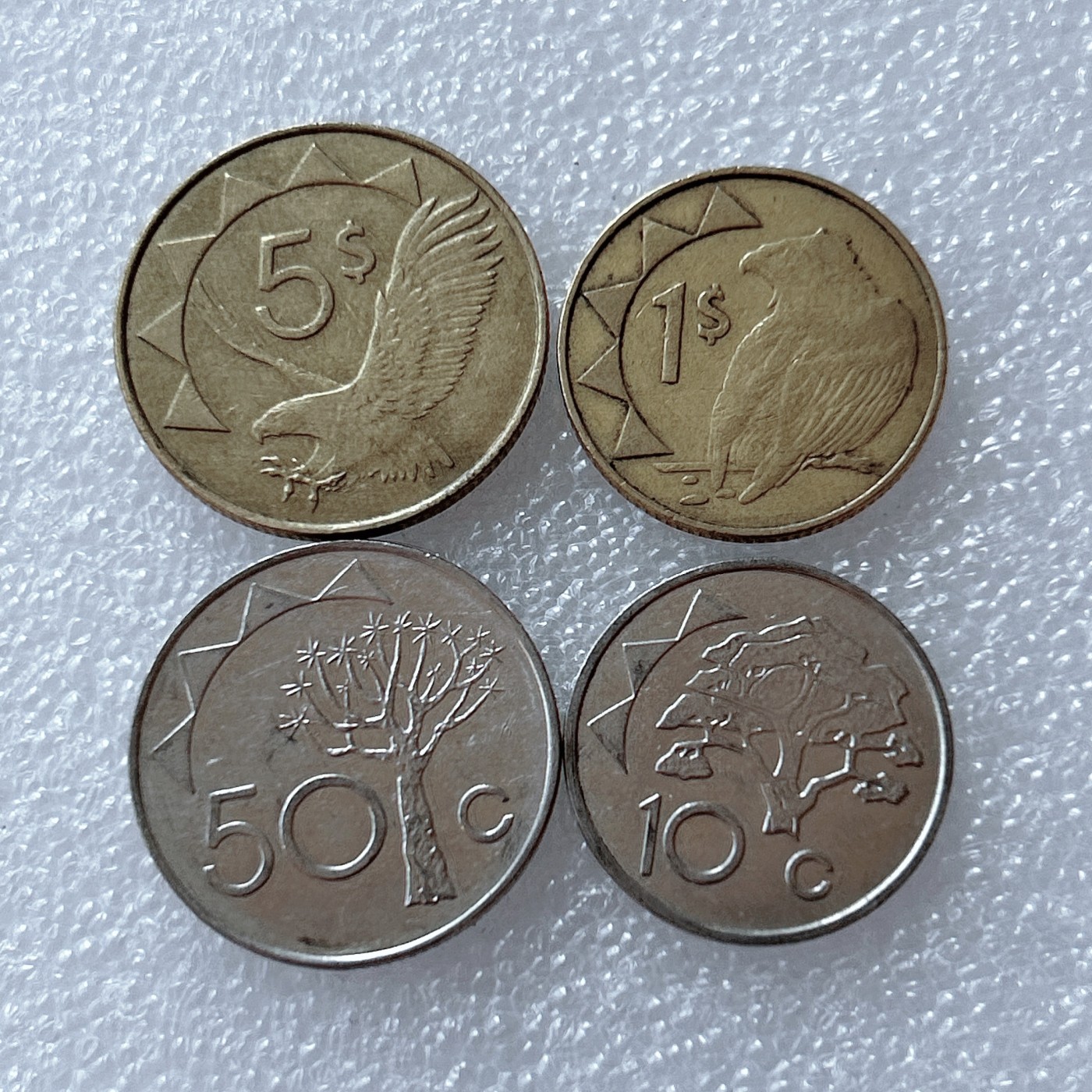 全场一元起拍 世界散币、银币专场 第51期 纳米比亚硬币 4枚