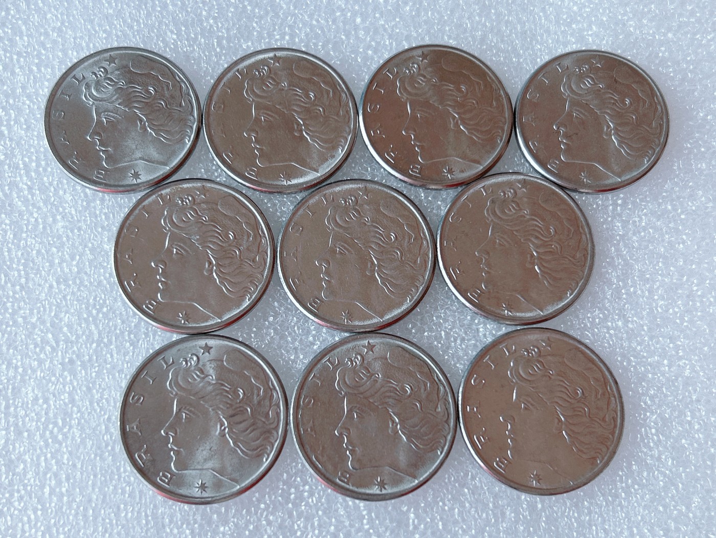 全场一元起拍 世界散币、银币专场 第51期 巴西女神70年代20分 10枚