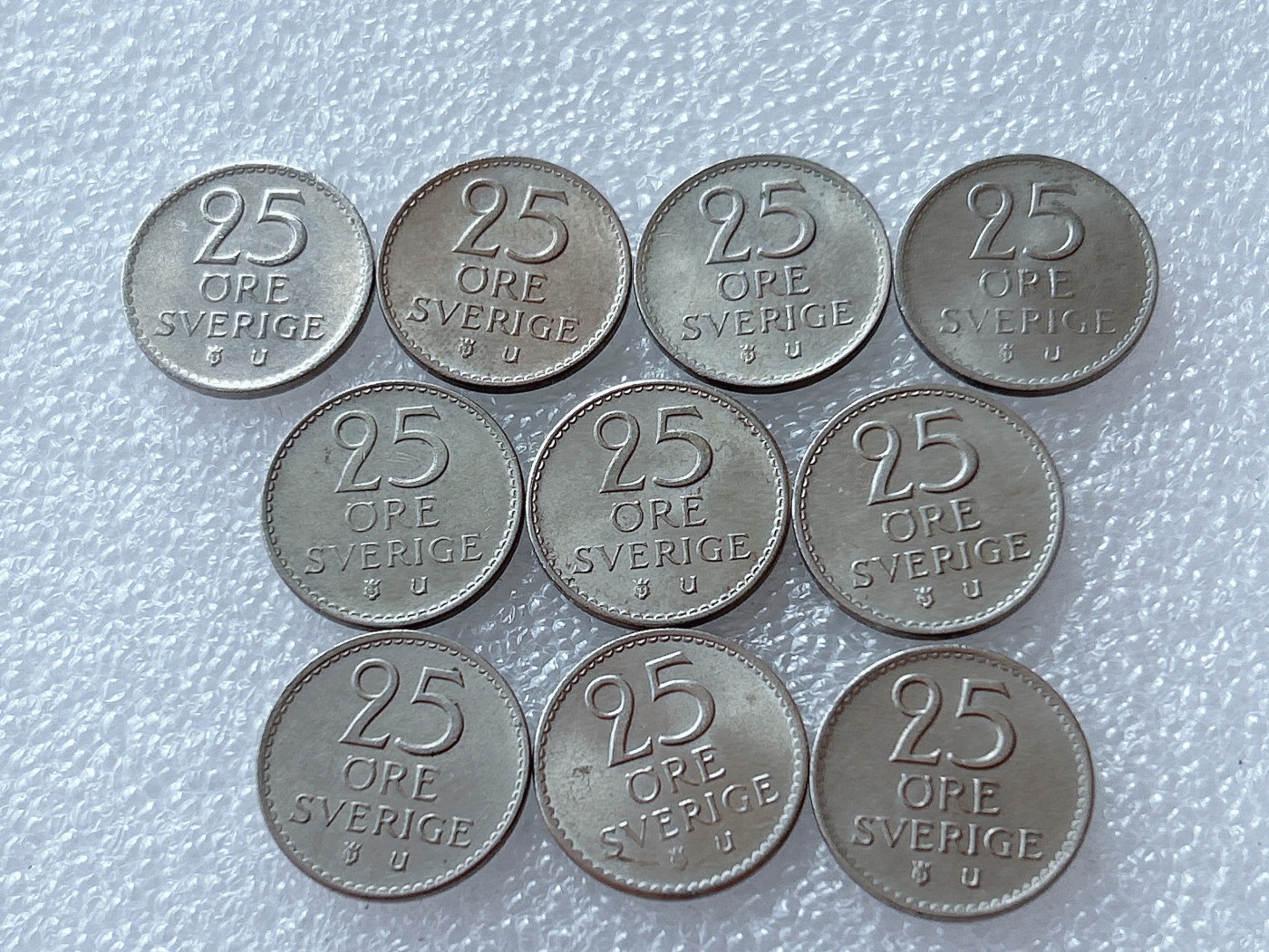 全场一元起拍 世界散币、银币专场 第51期 瑞典25欧尔 10枚