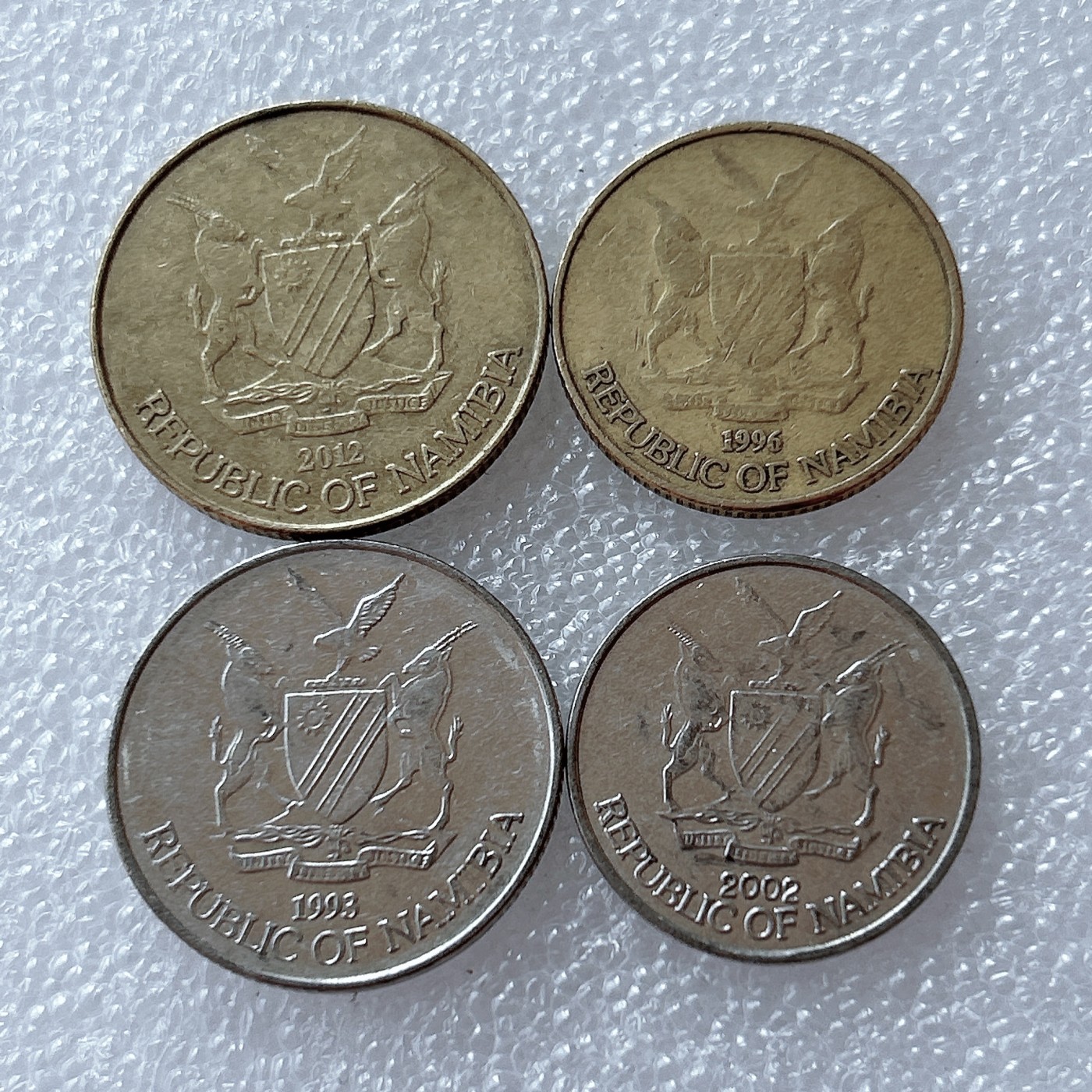 全场一元起拍 世界散币、银币专场 第51期 纳米比亚硬币 4枚