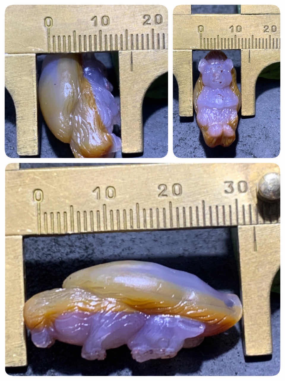精美亚光高润度冻料鸡油黄蒙料战国红玛瑙雕刻松鼠吊坠一个！
