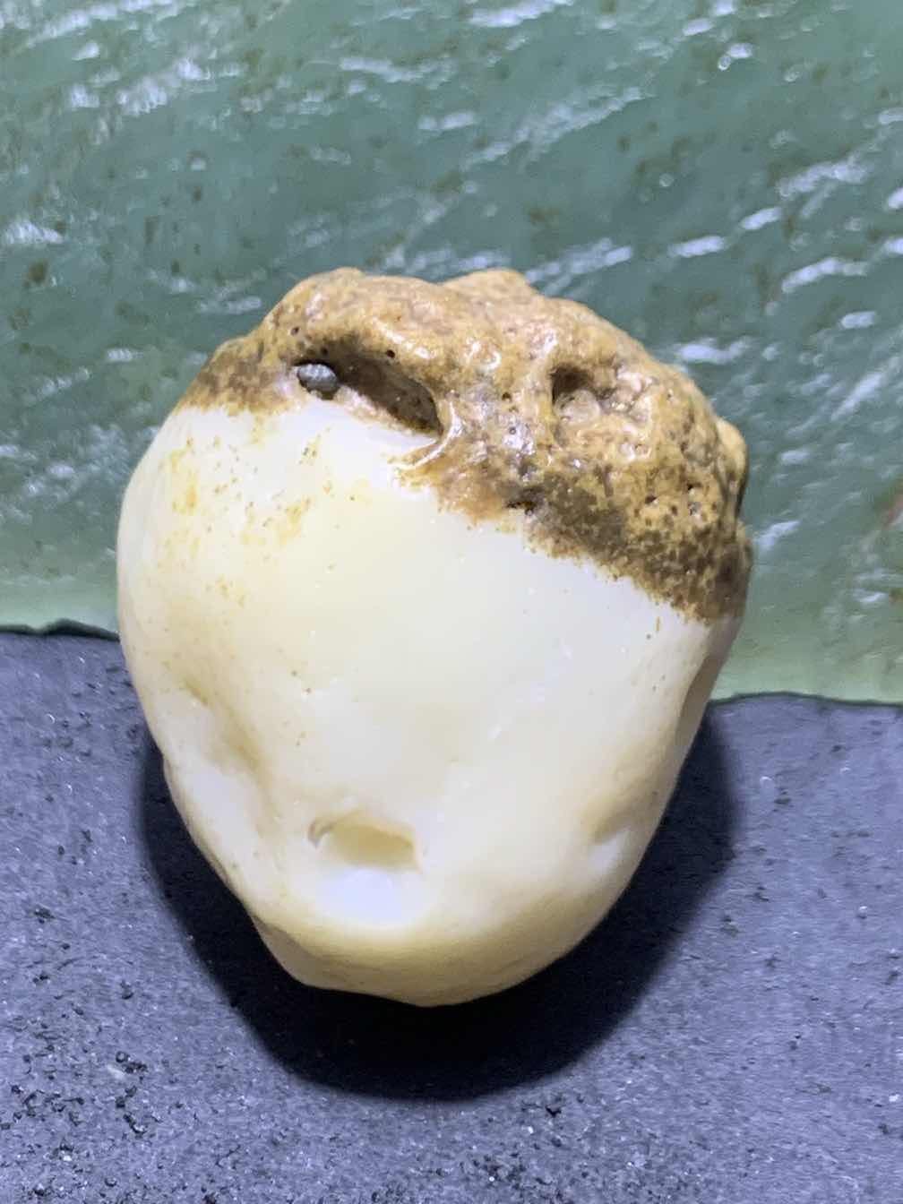 放福利！精美天然原高玉化皮阿拉善白玛瑙原石一颗