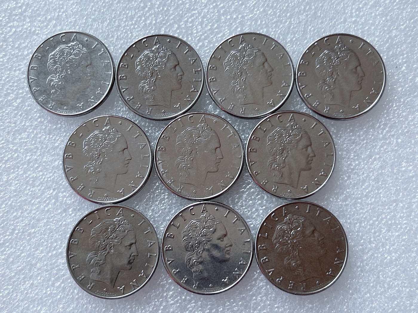 全场一元起拍 世界散币、银币专场 第51期 意大利50里拉锻冶之神-伍尔坎 10枚