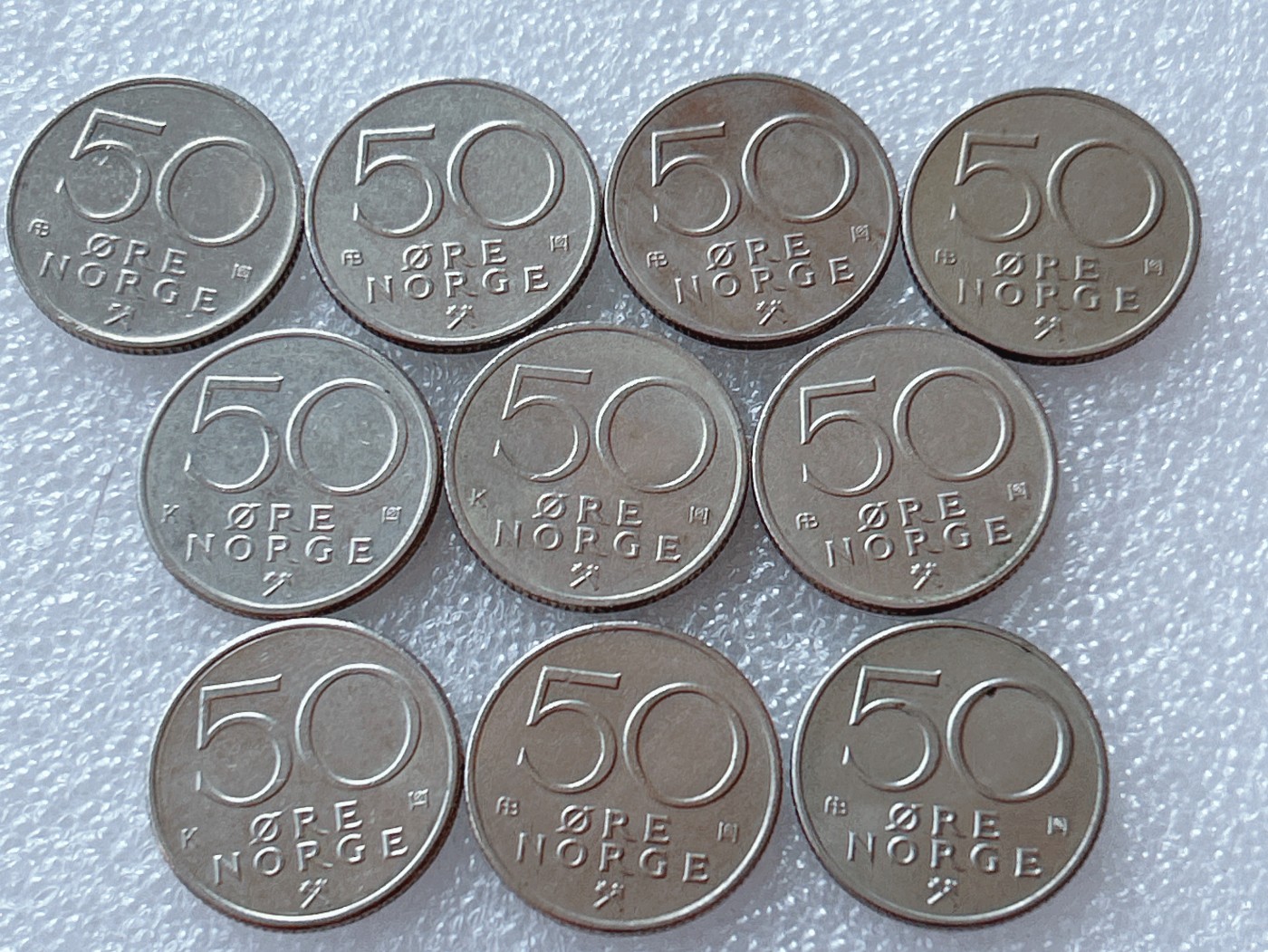 全场一元起拍 世界散币、银币专场 第51期 挪威50欧尔 10枚