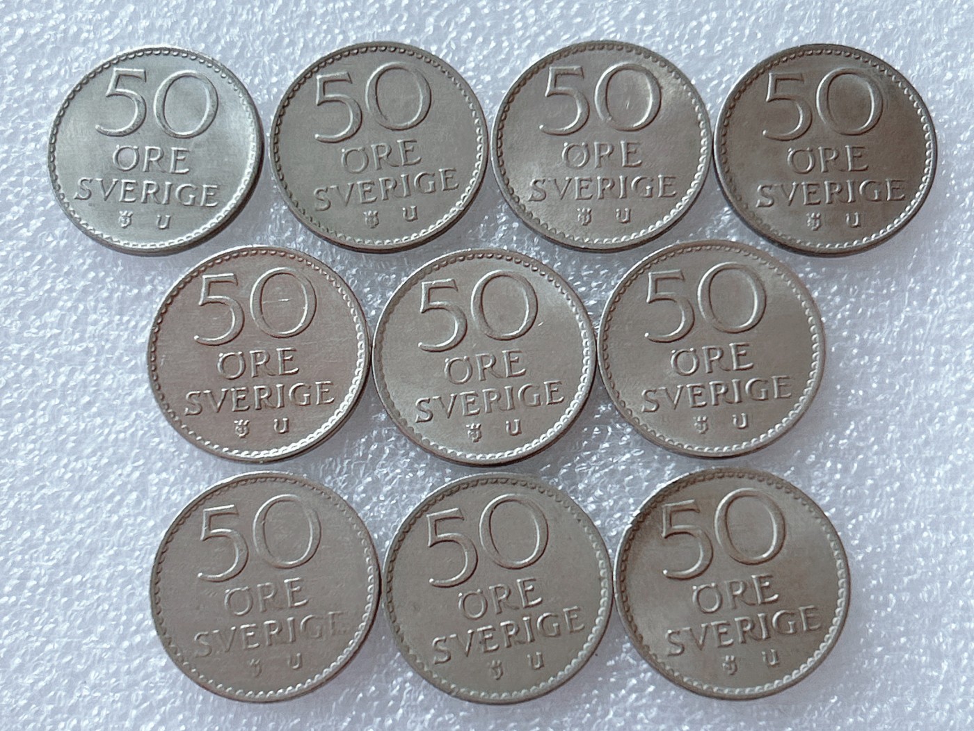 全场一元起拍 世界散币、银币专场 第51期 瑞典50欧尔 10枚