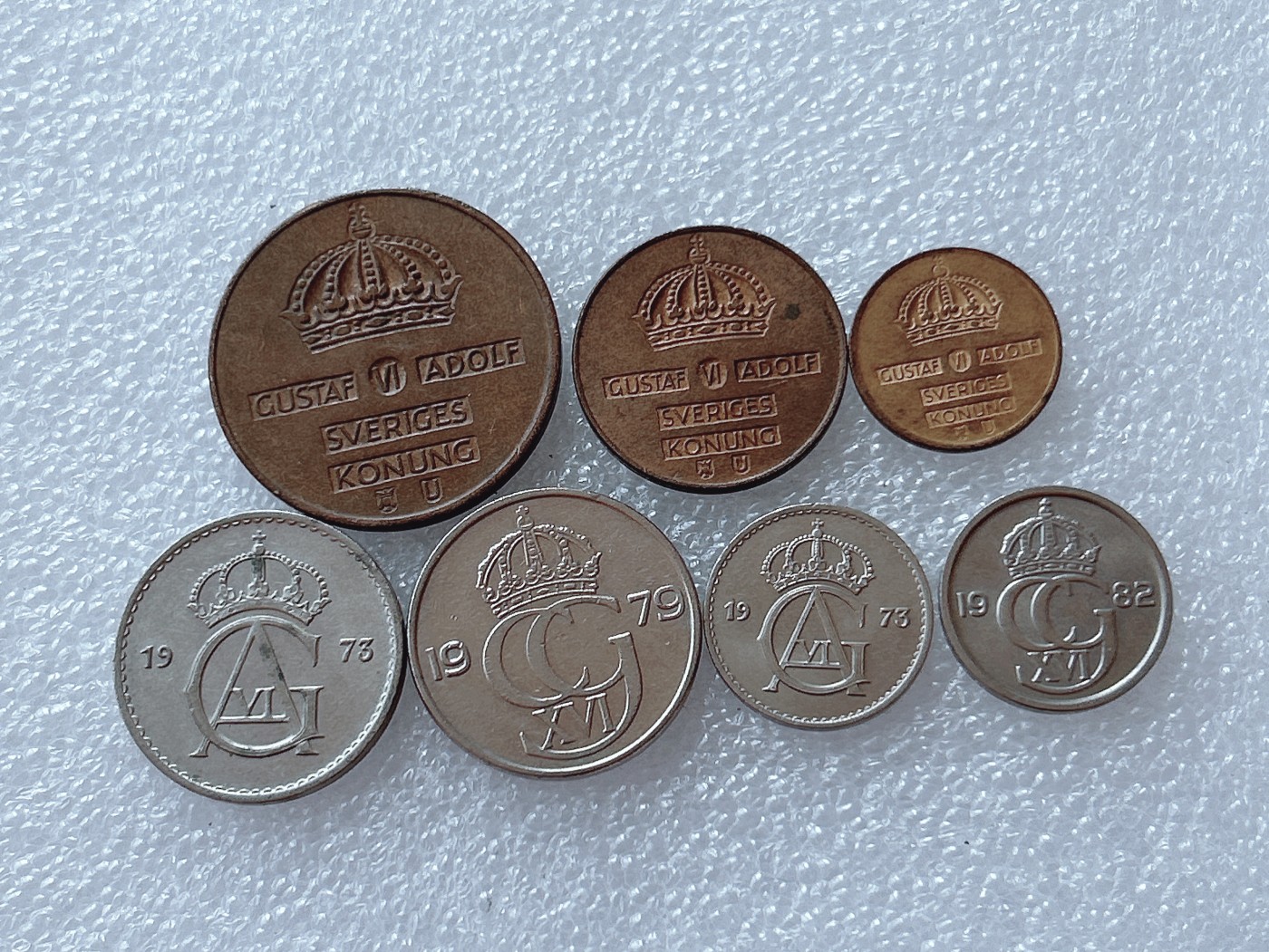 全场一元起拍 世界散币、银币专场 第51期 瑞典硬币 7枚