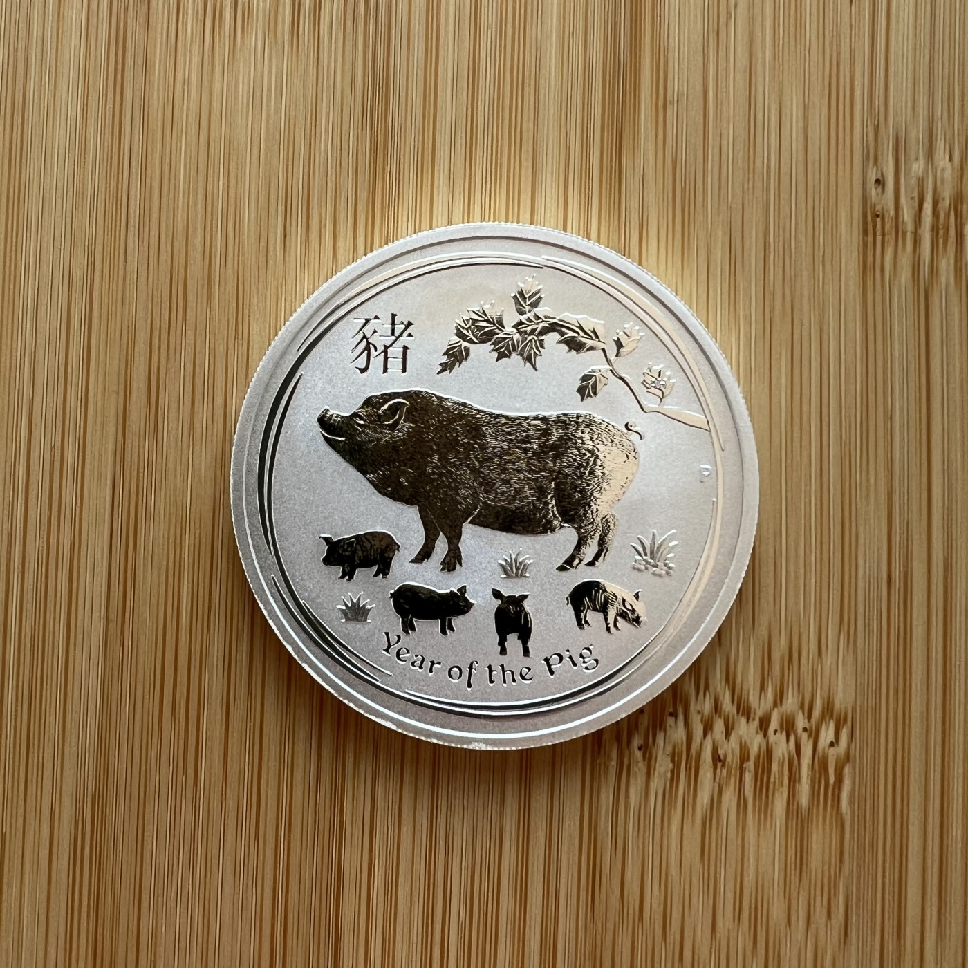 顺丰包邮 外国银币 澳大利亚2019猪年1盎司大银币直径45毫米大尺寸原塑盒