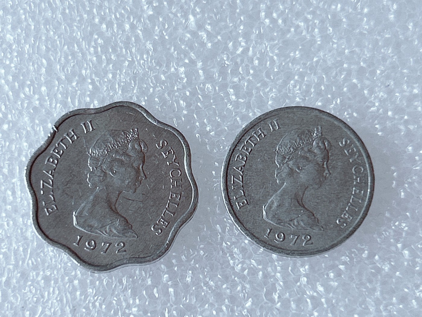 全场一元起拍 世界散币、银币专场 第51期 塞舌尔1972年1-5分FAO 纪念币2枚全套