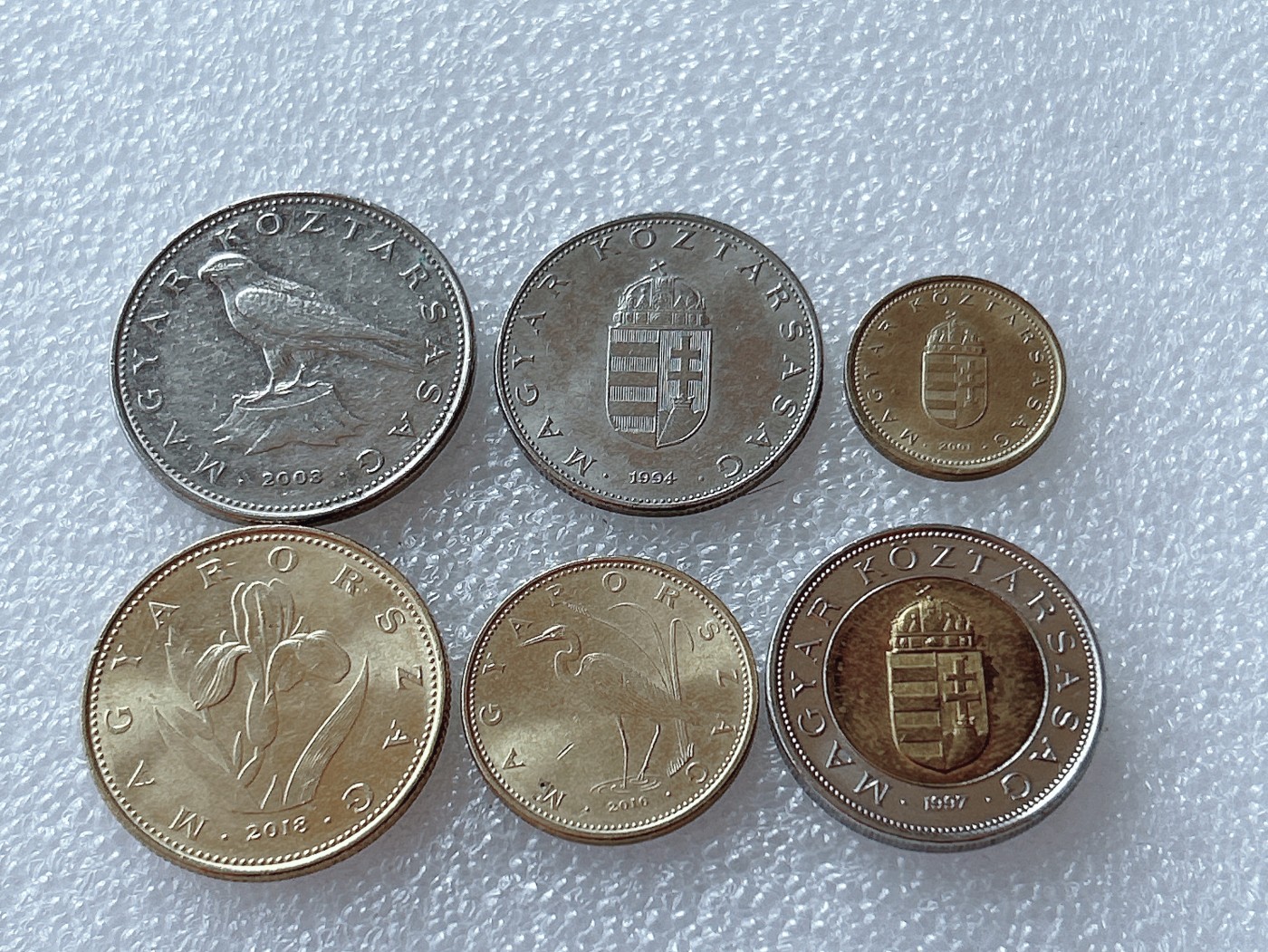 全场一元起拍 世界散币、银币专场 第51期 匈牙利硬币6枚套