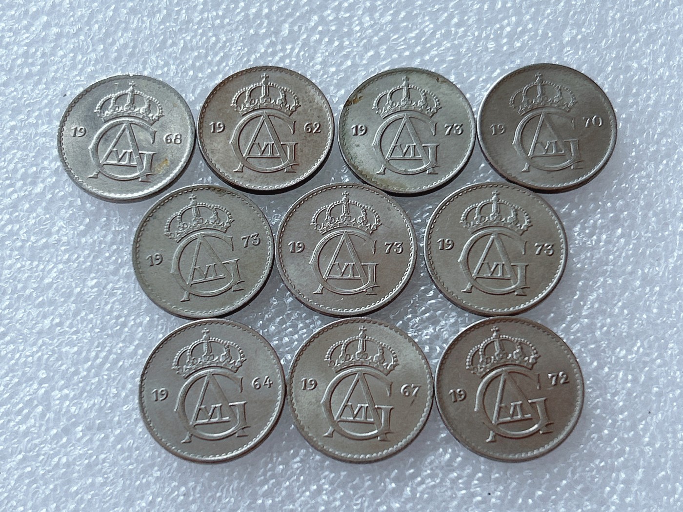 全场一元起拍 世界散币、银币专场 第51期 瑞典25欧尔 10枚