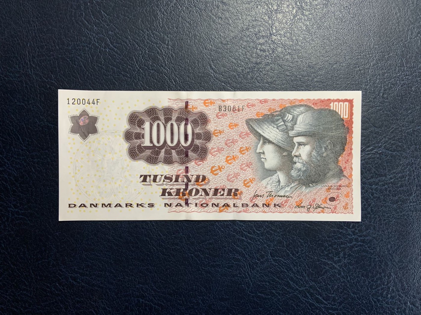 收藏联盟Quantum Auction 第315期拍卖  丹麦2008年1000克朗 品相UNC- 画家安切尔夫妇