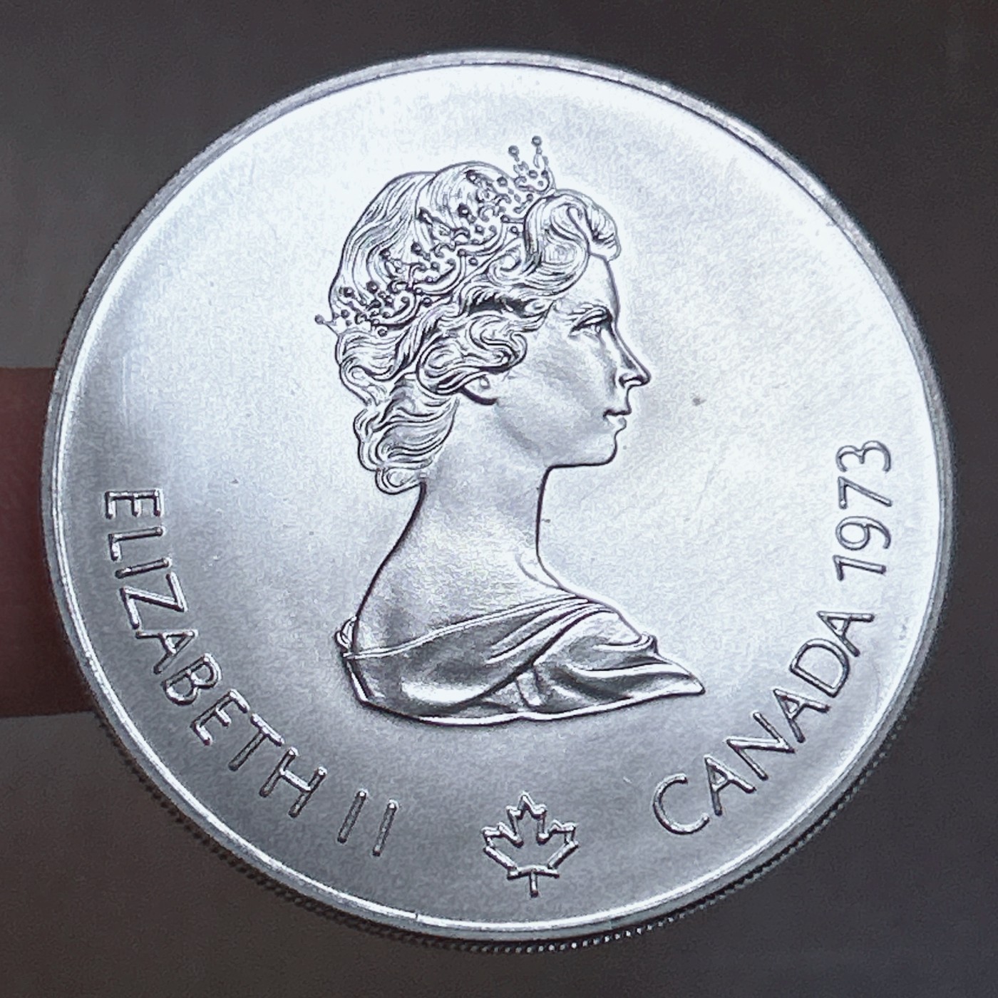 全场一元起拍 世界散币、银币专场 第51期 全新品 1976年加拿大联邦蒙特利尔奥运会5加元精制银币 重24.3克