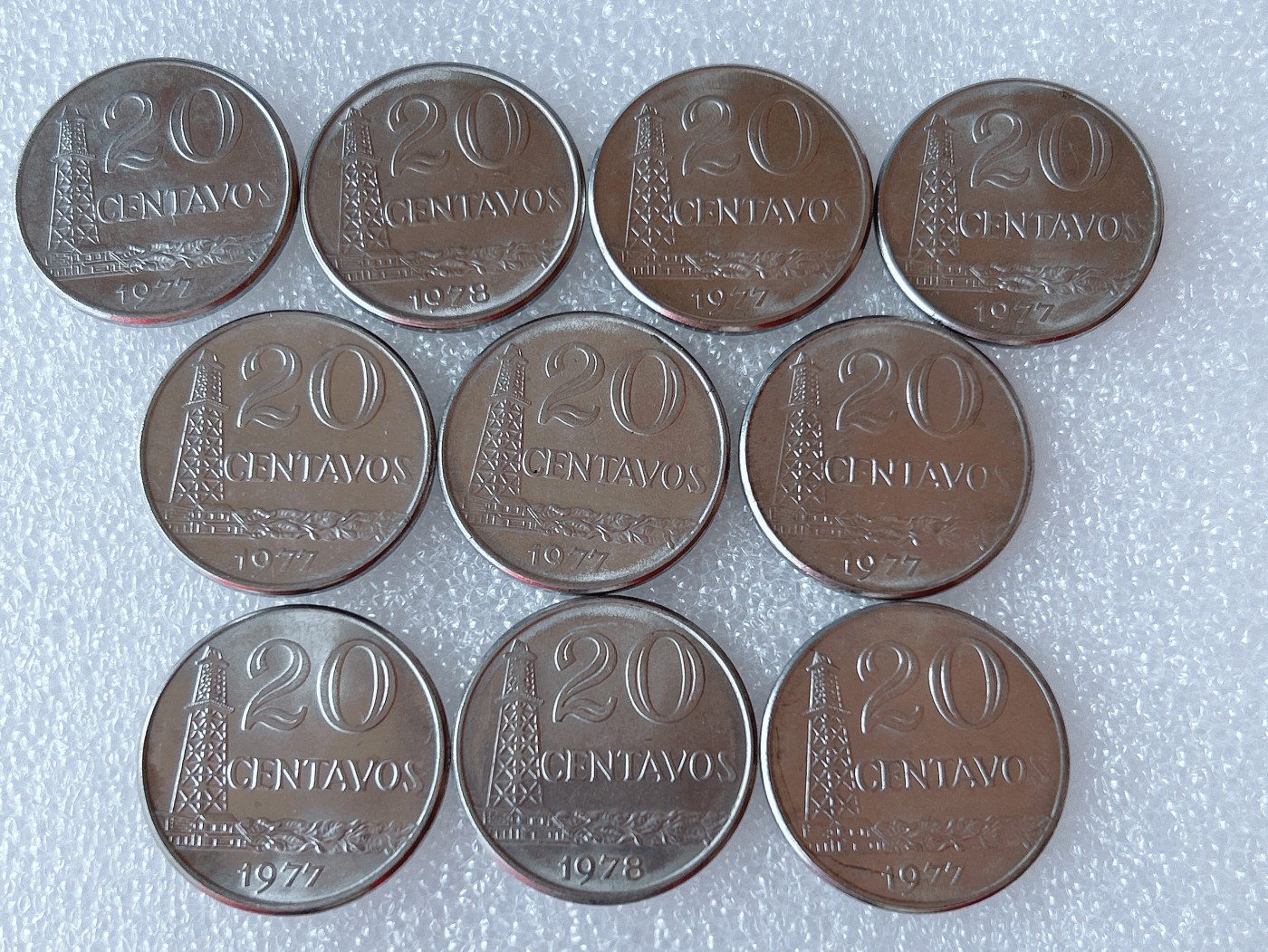 全场一元起拍 世界散币、银币专场 第51期 巴西女神70年代20分 10枚