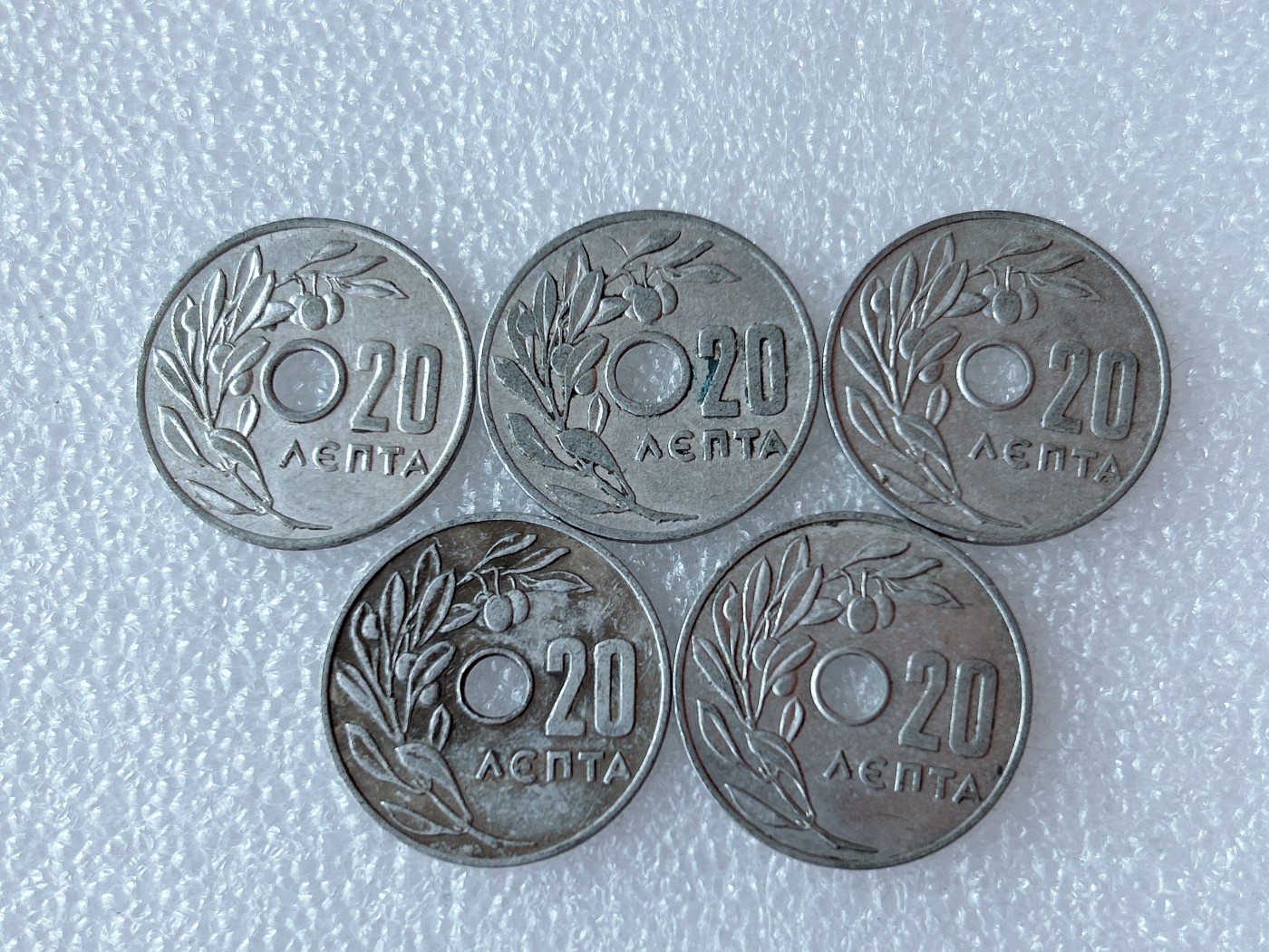 全场一元起拍 世界散币、银币专场 第51期 希腊20普雷塔 5枚