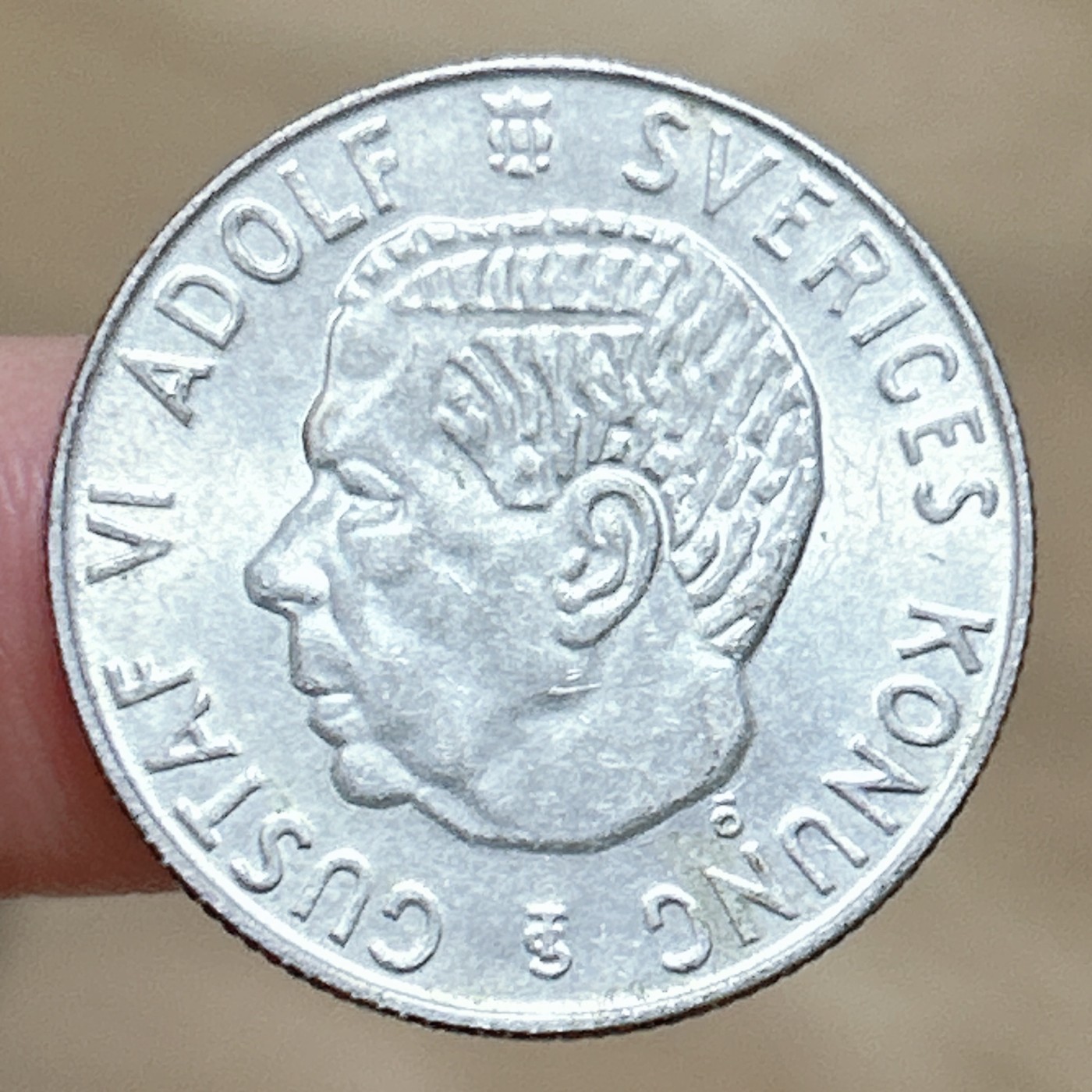 第一海外回流一元起拍收藏 银币专场 第70期 1960年瑞典1克朗银币 7g