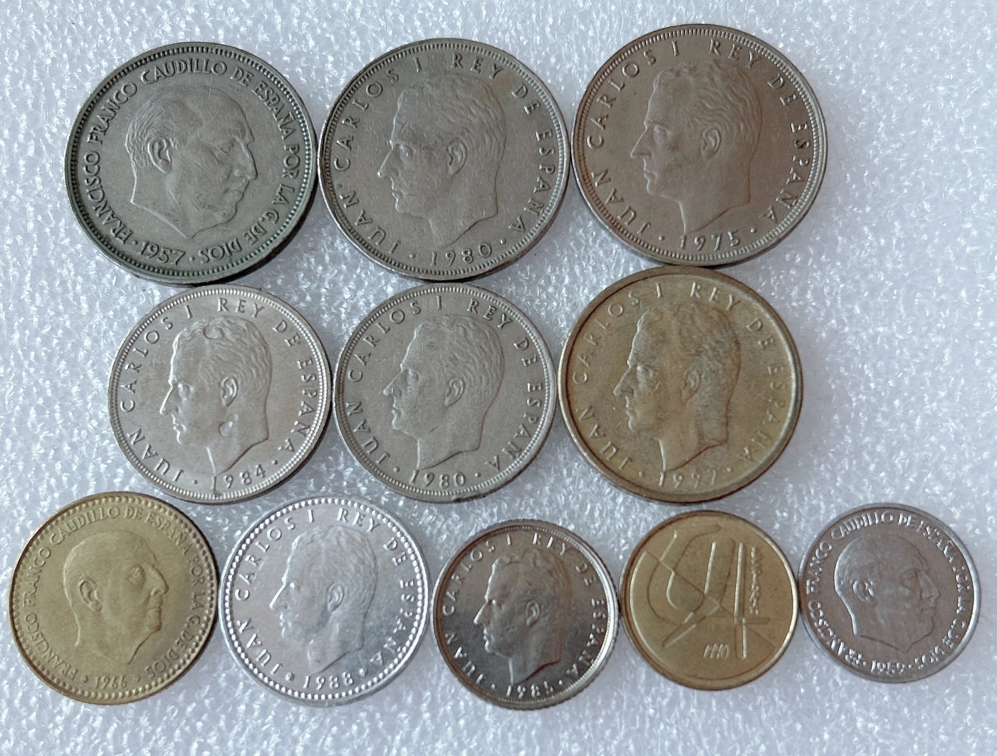 全场一元起拍 世界散币、银币专场 第51期 西班牙硬币 11枚