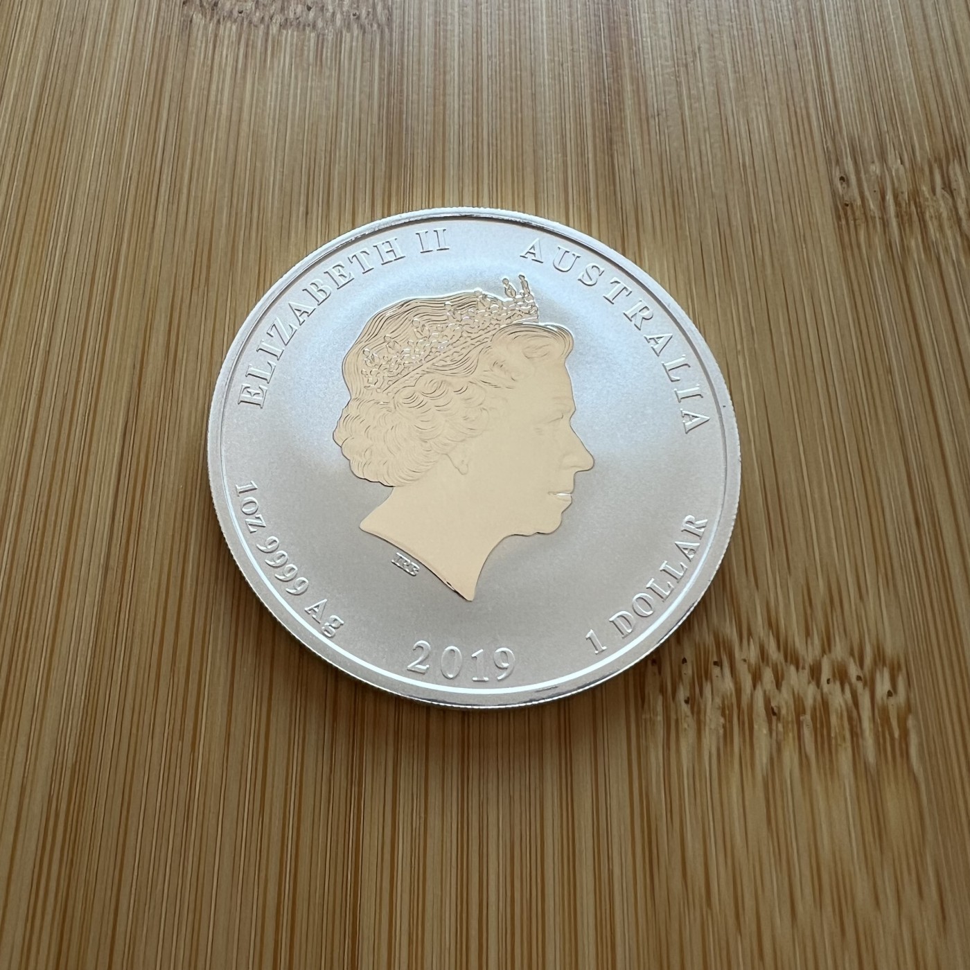 顺丰包邮 外国银币 澳大利亚2019猪年1盎司大银币直径45毫米大尺寸原塑盒