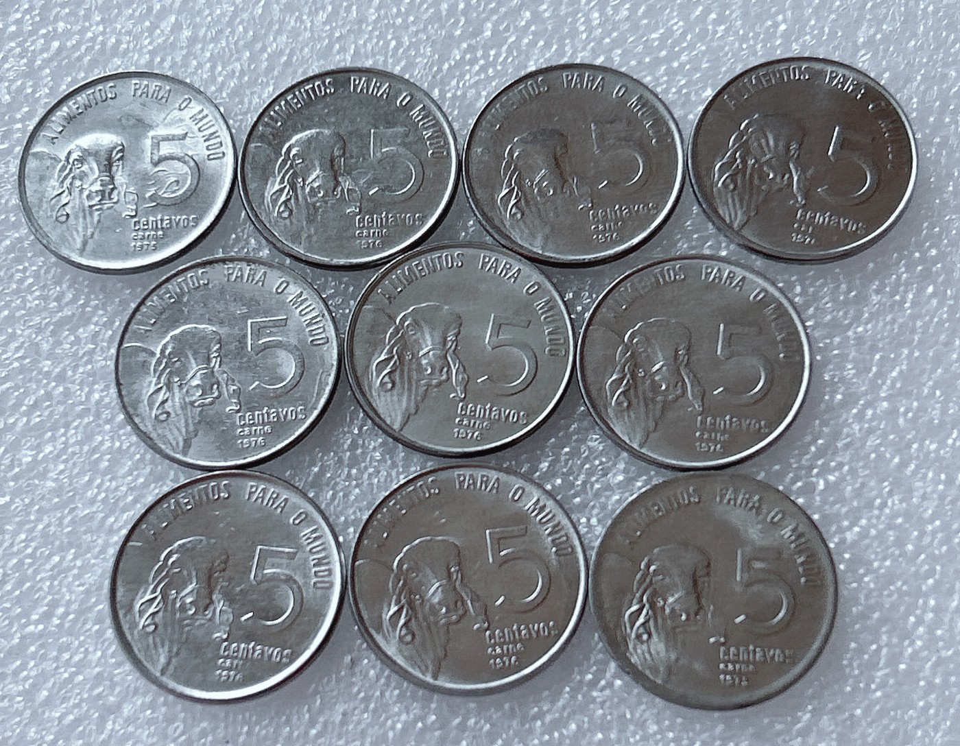 全场一元起拍 世界散币、银币专场 第51期 巴西5分 牛头 女神 10枚